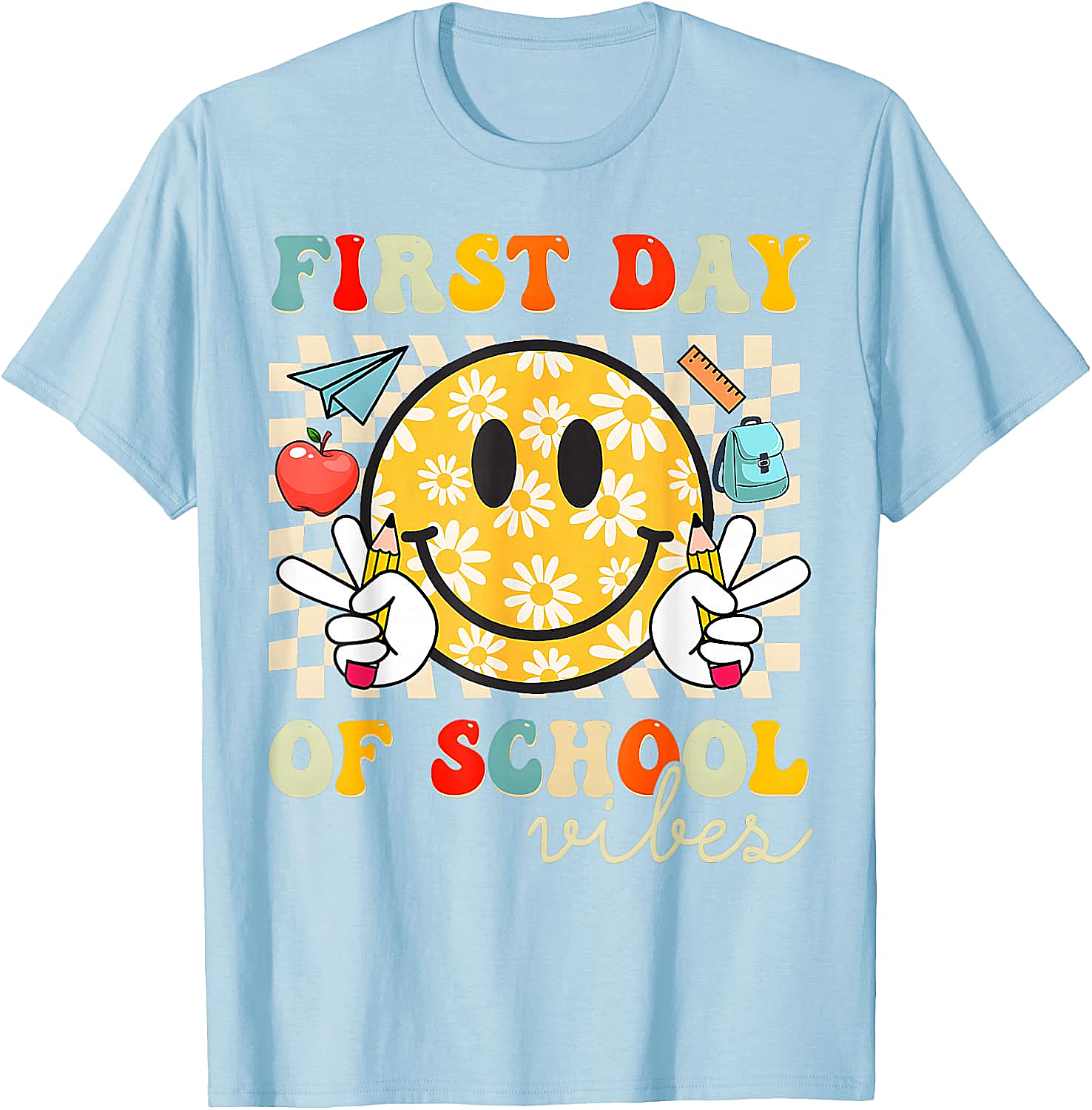  First Day of School Vibes T-Shirt Back to School Tee