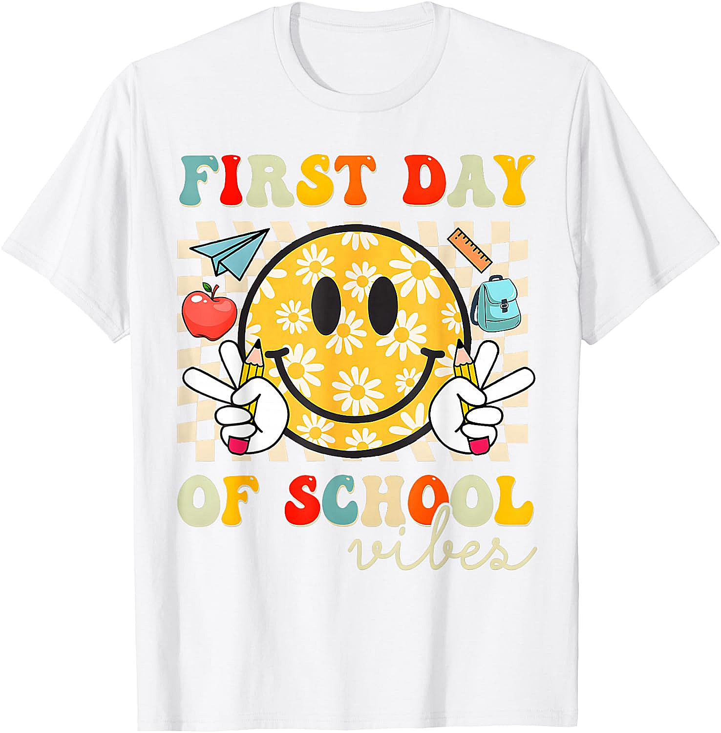  First Day of School Vibes T-Shirt Back to School Tee
