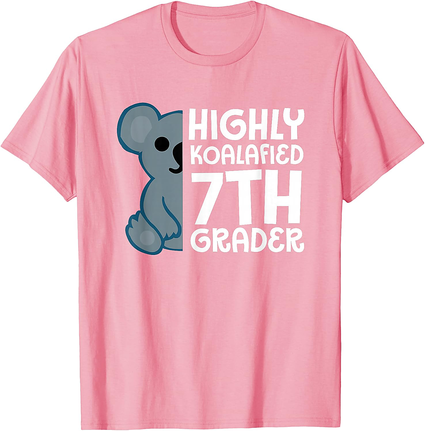 Highly Koalafied 7th Grader T-Shirt | Funny Koala Tee