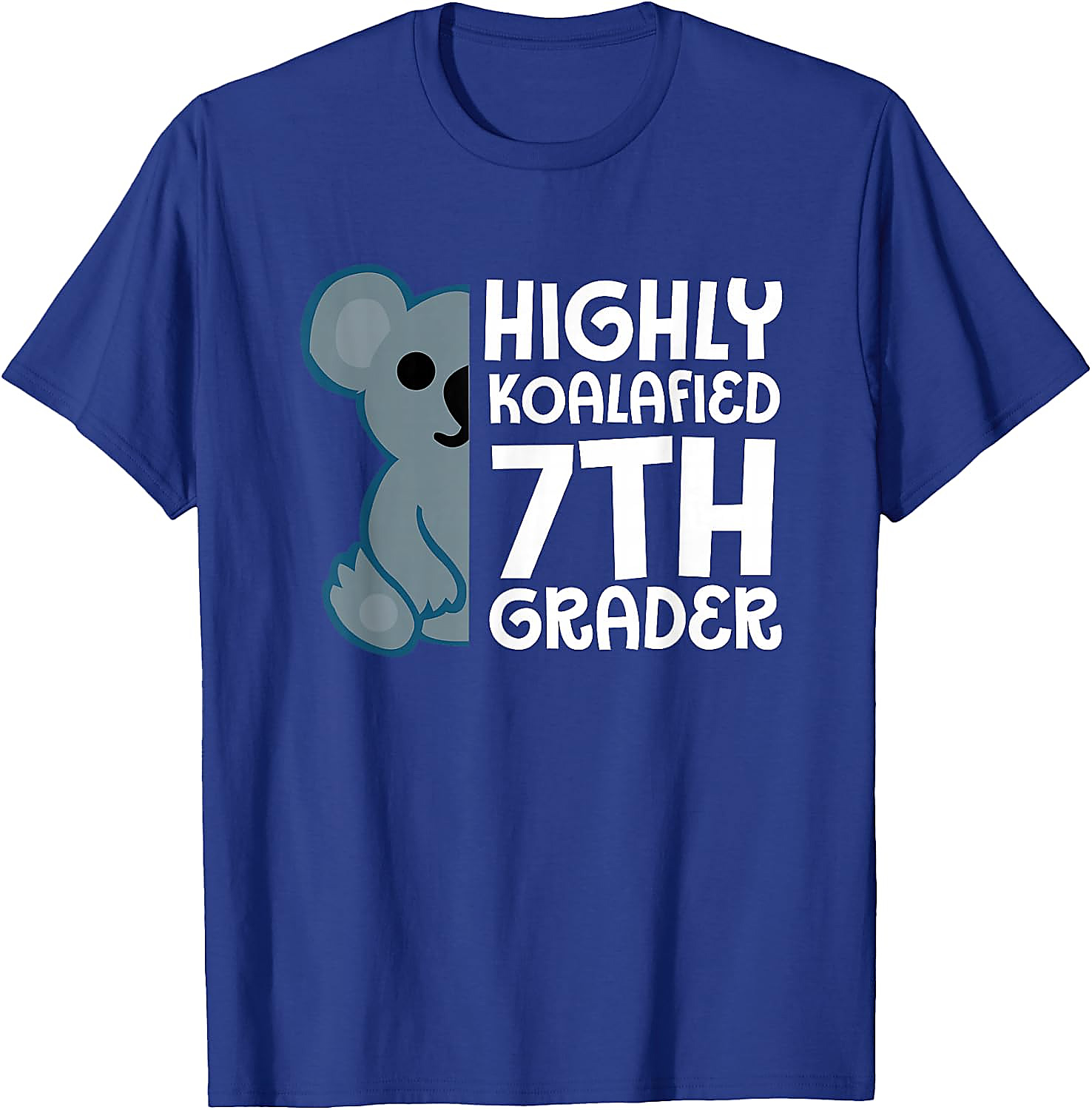 Highly Koalafied 7th Grader T-Shirt | Funny Koala Tee