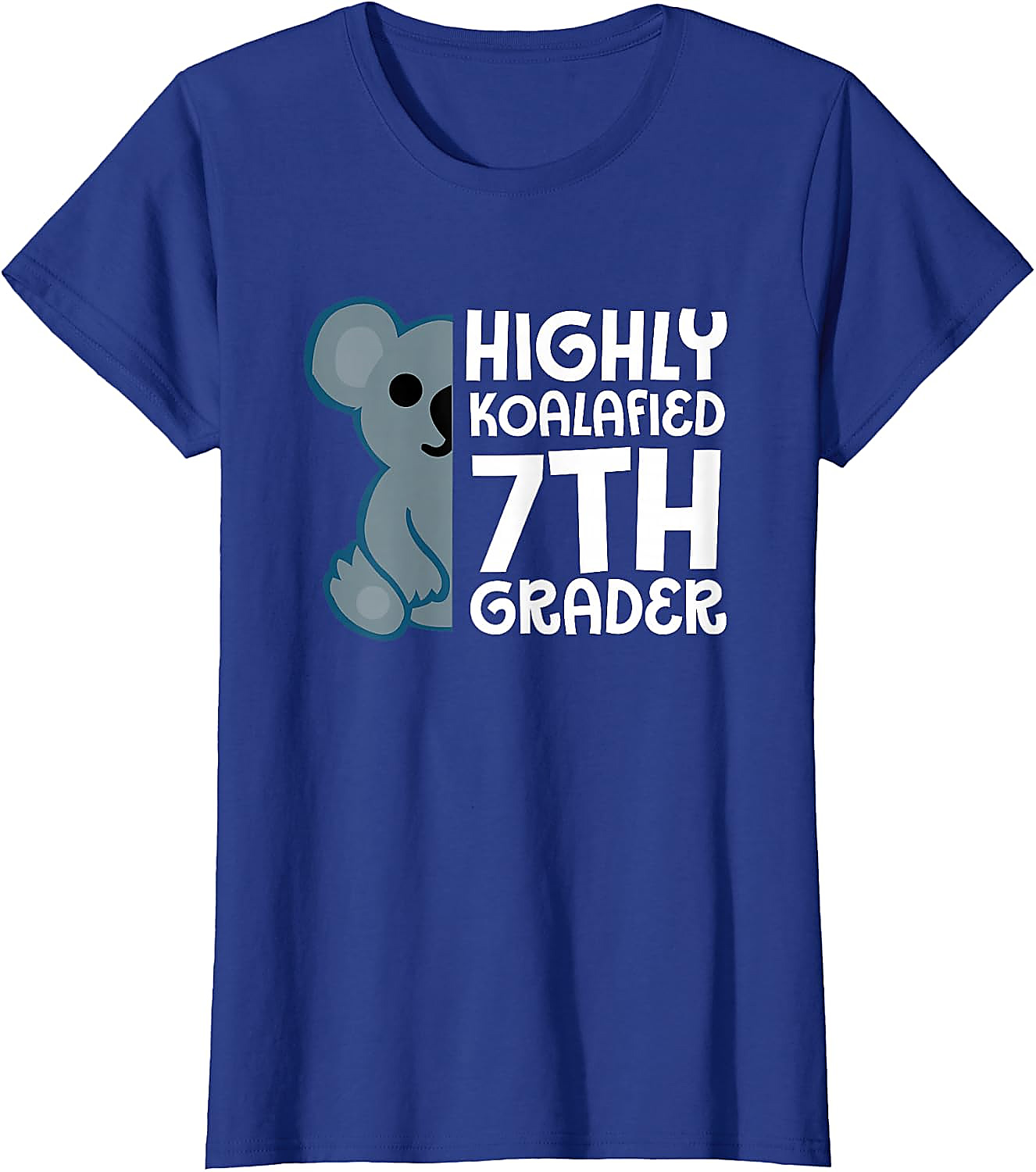 Highly Koalafied 7th Grader T-Shirt | Funny Koala Tee