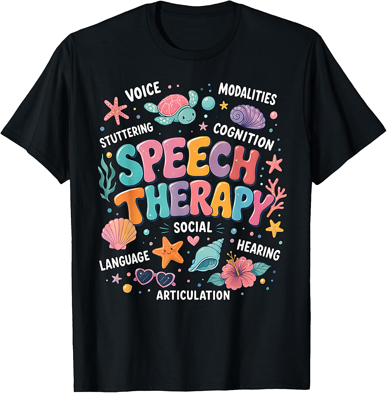 Speech Therapy Ocean Theme T-Shirt | SLP Teacher Gift