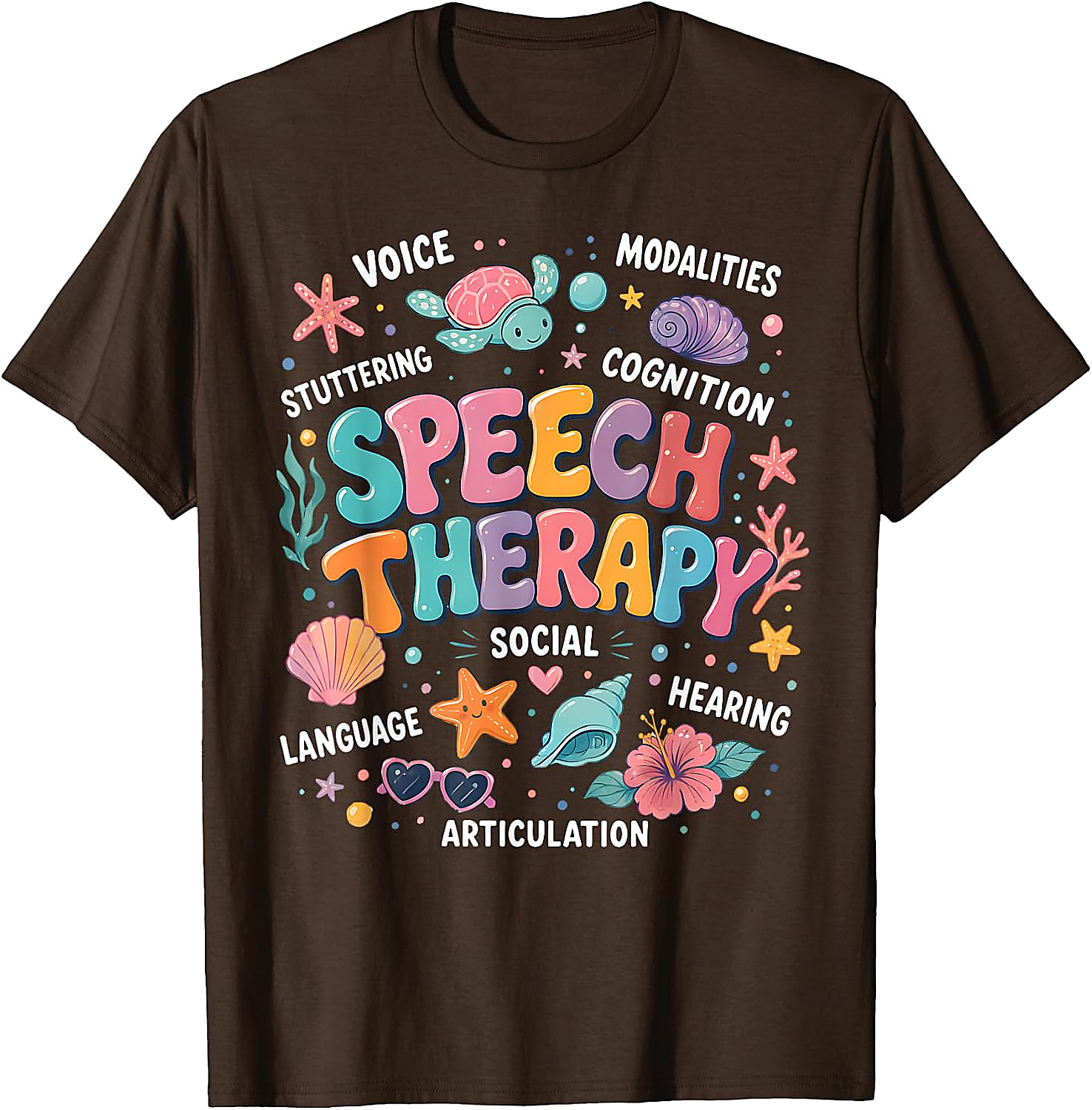 Speech Therapy Ocean Theme T-Shirt | SLP Teacher Gift