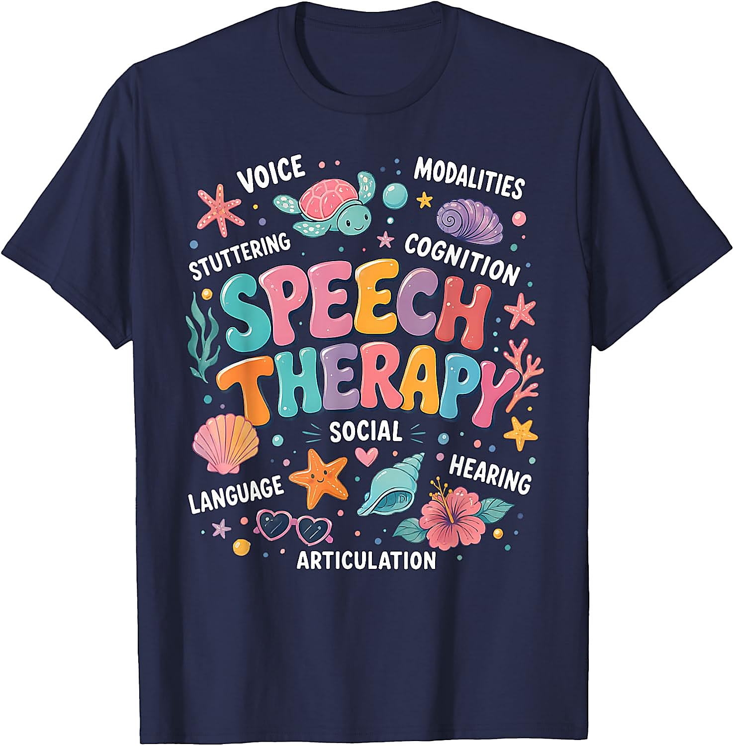 Speech Therapy Ocean Theme T-Shirt | SLP Teacher Gift