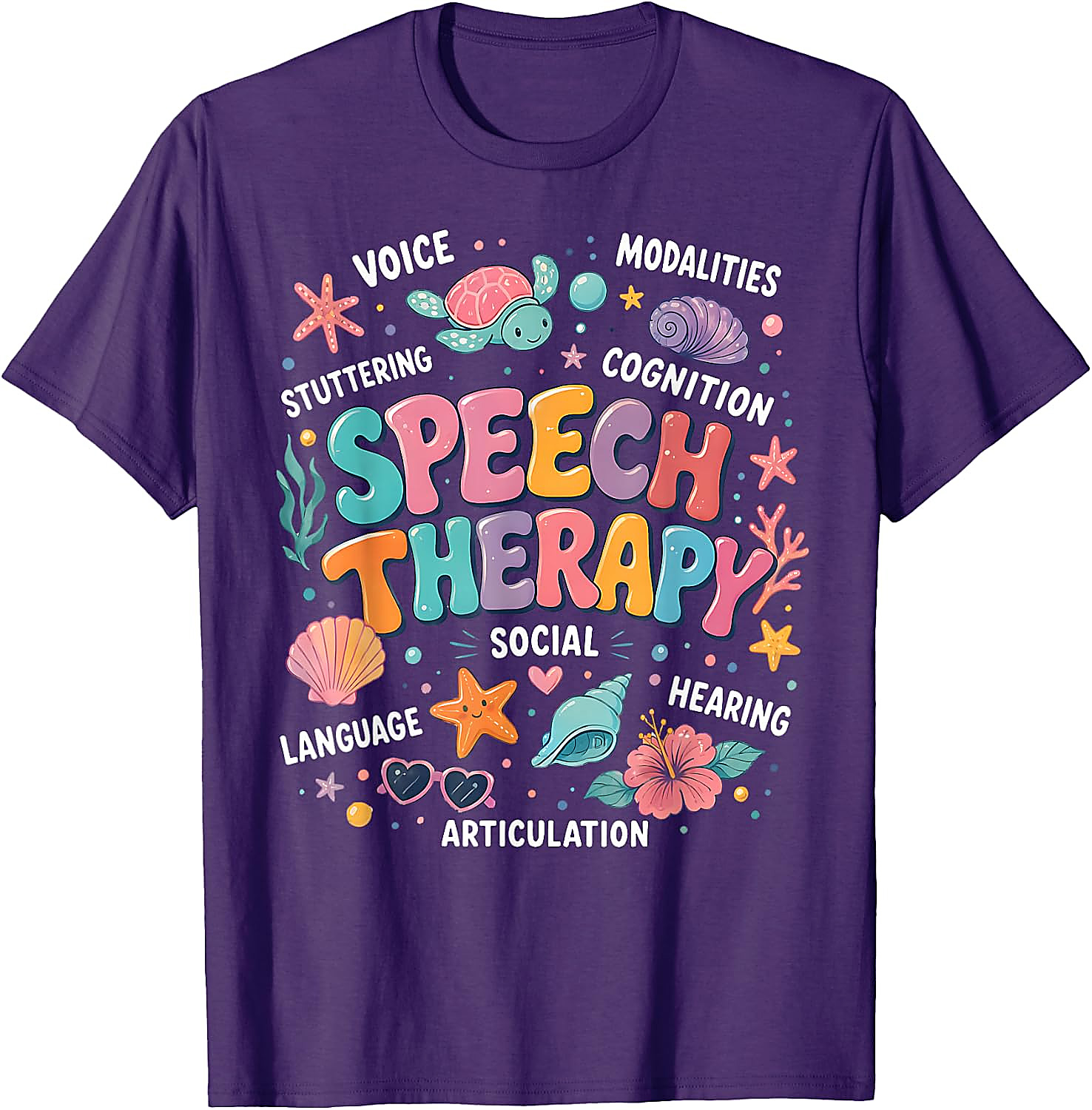 Speech Therapy Ocean Theme T-Shirt | SLP Teacher Gift