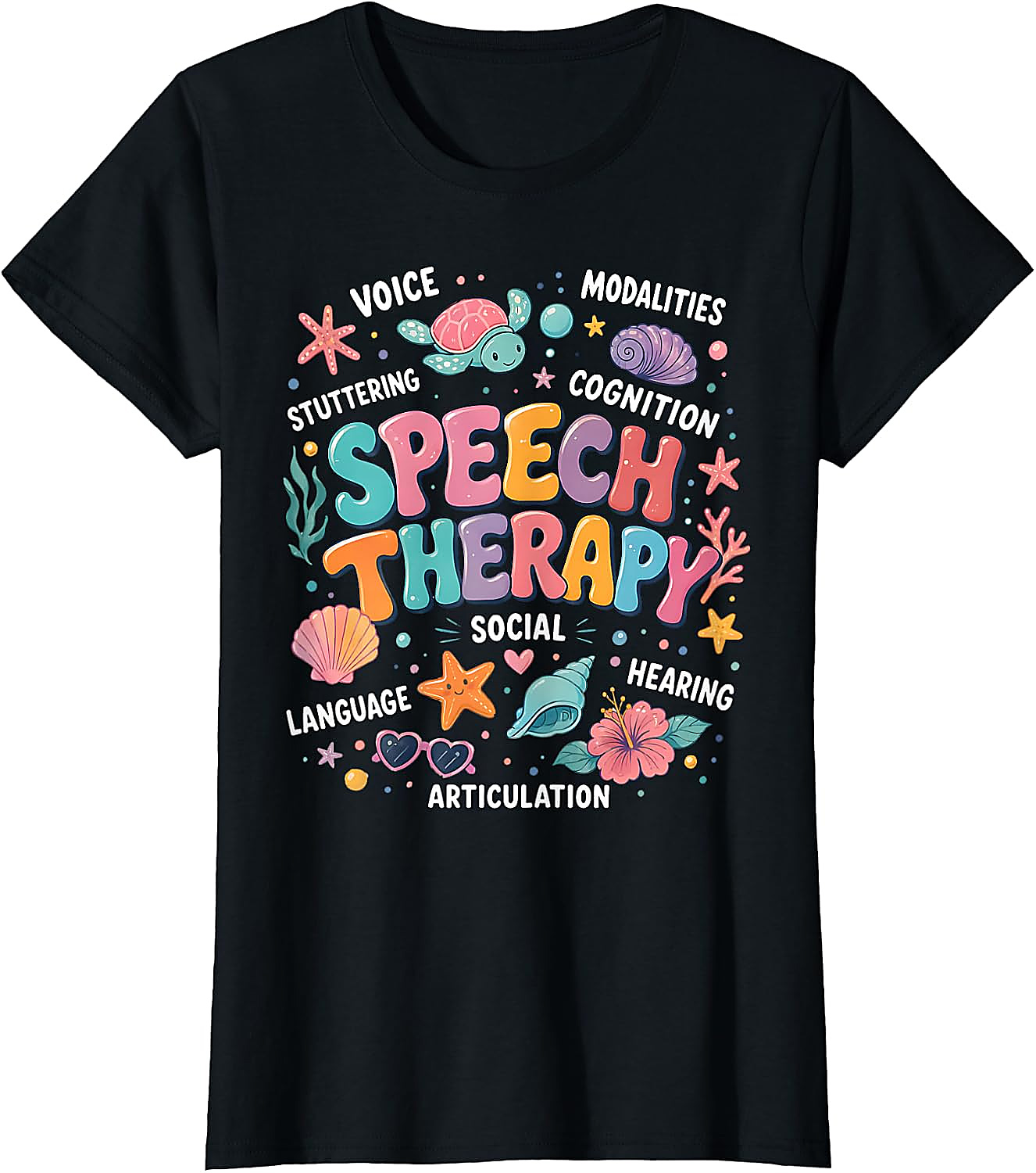 Speech Therapy Ocean Theme T-Shirt | SLP Teacher Gift