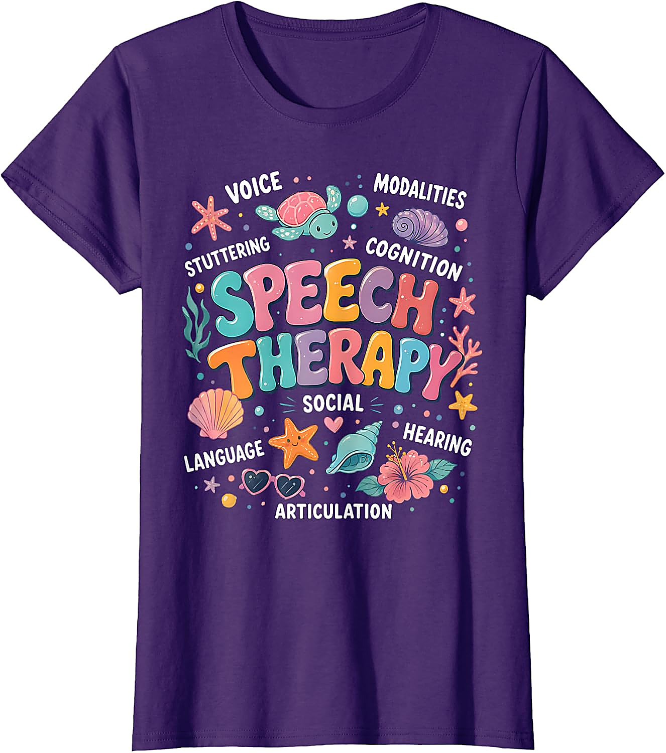 Speech Therapy Ocean Theme T-Shirt | SLP Teacher Gift