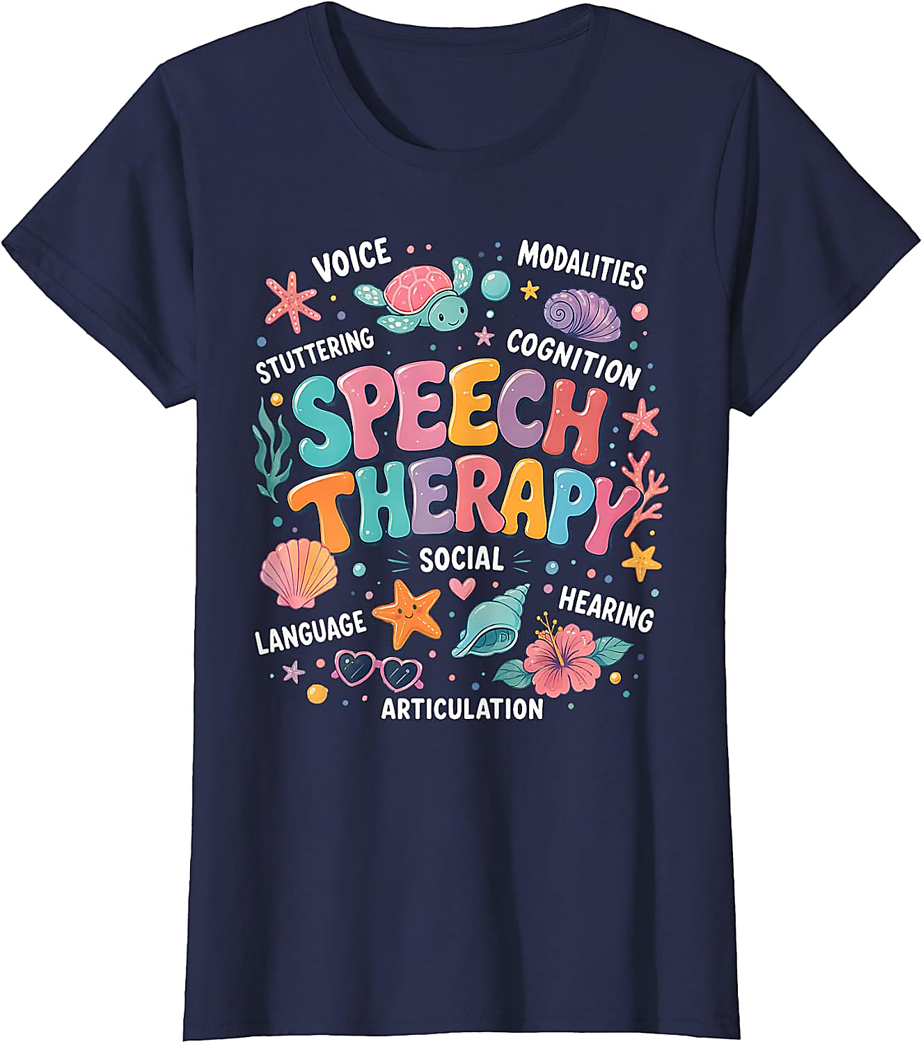 Speech Therapy Ocean Theme T-Shirt | SLP Teacher Gift