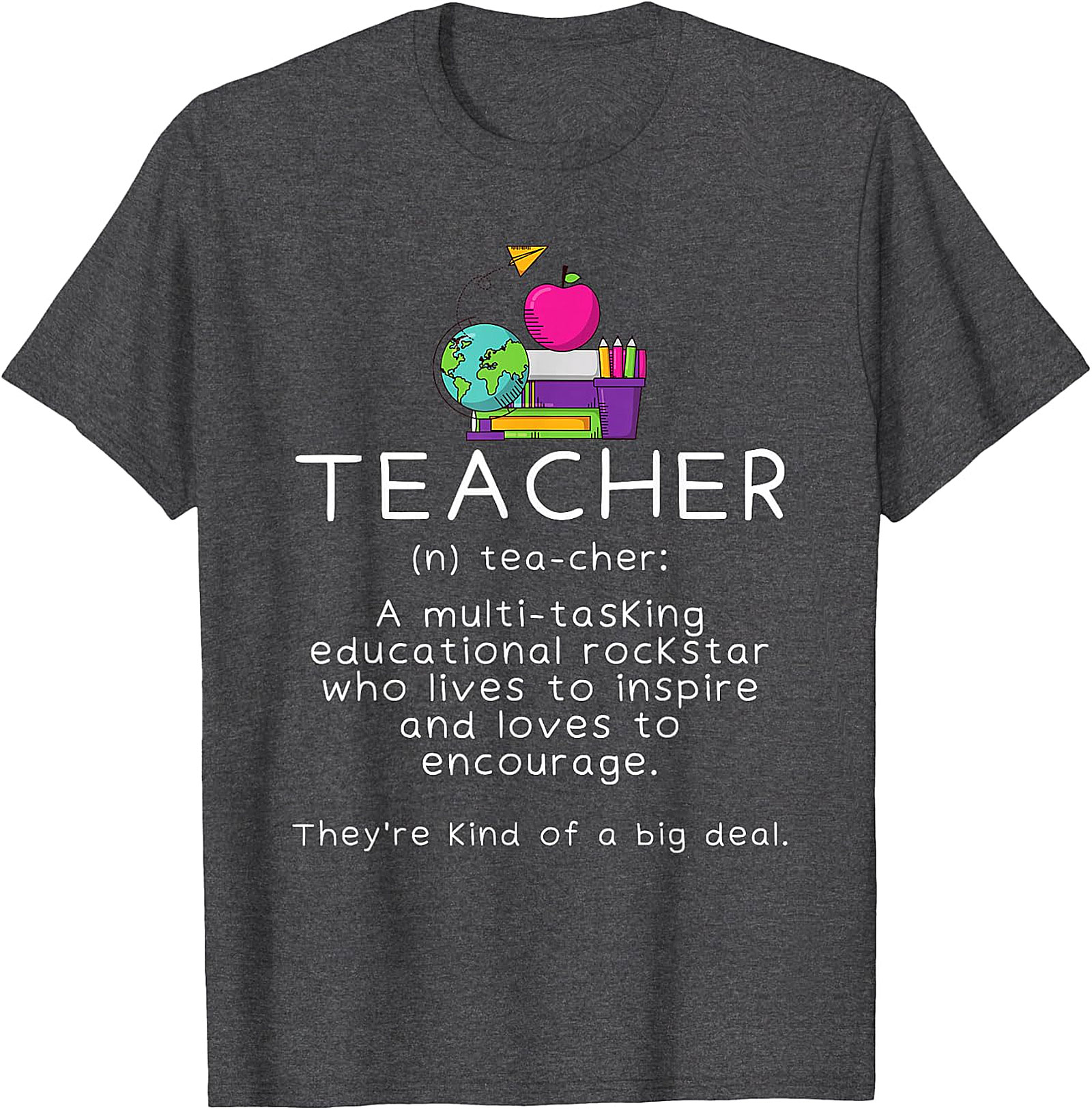 Teacher Definition Black T-Shirt | Educational Rockstar Tee