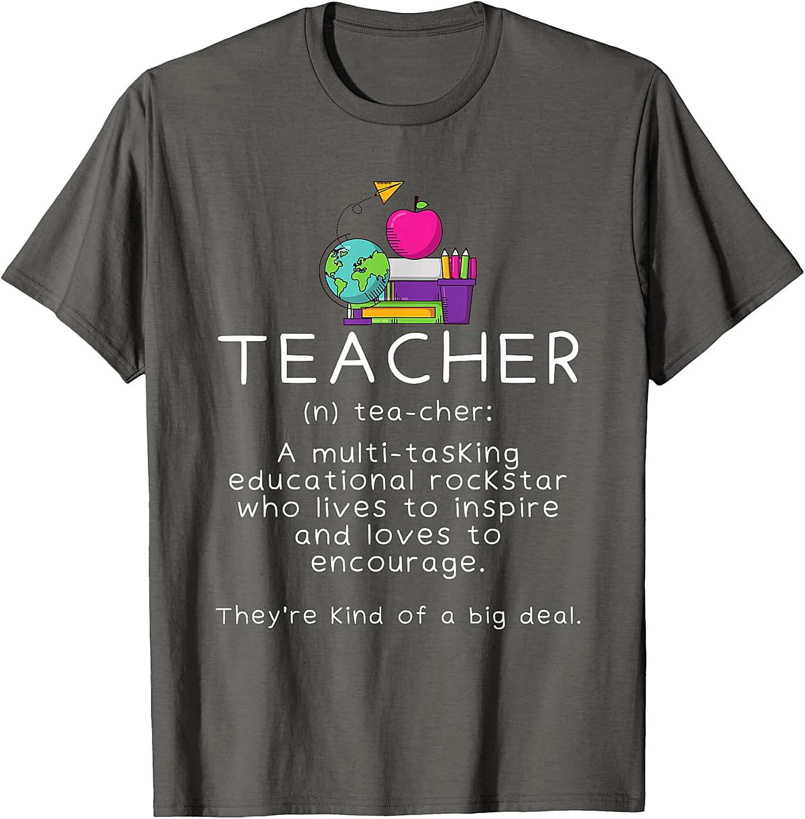 Teacher Definition Black T-Shirt | Educational Rockstar Tee