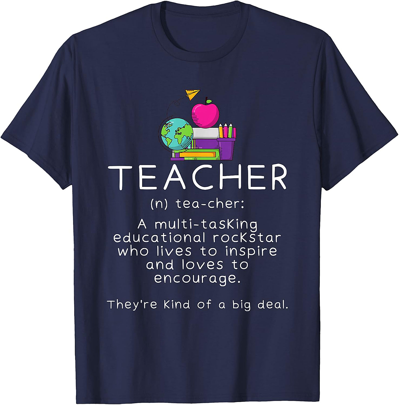 Teacher Definition Black T-Shirt | Educational Rockstar Tee