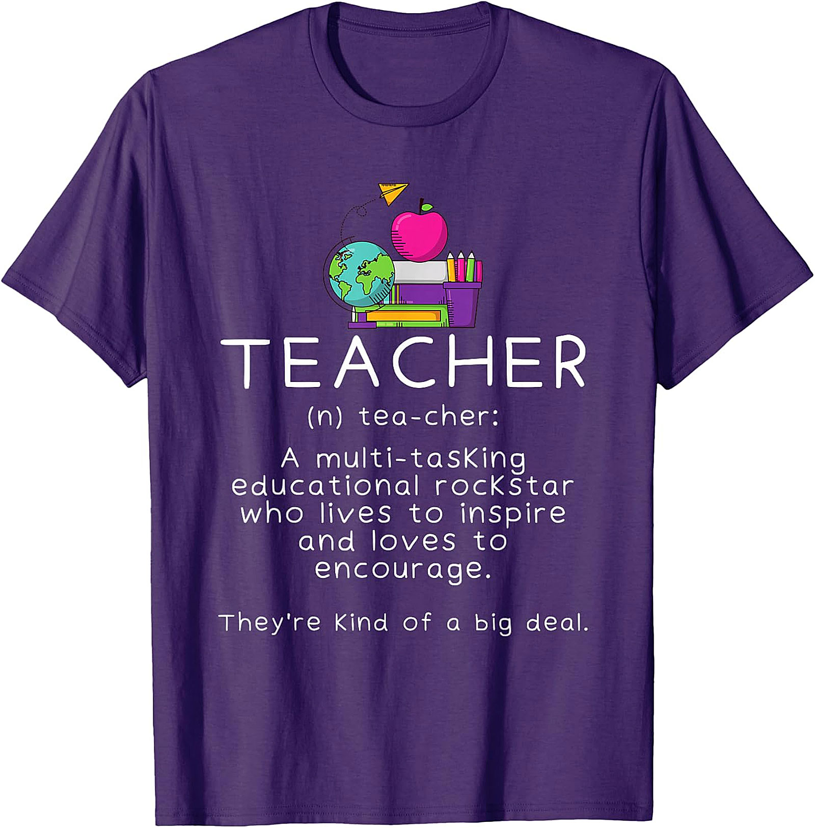 Teacher Definition Black T-Shirt | Educational Rockstar Tee