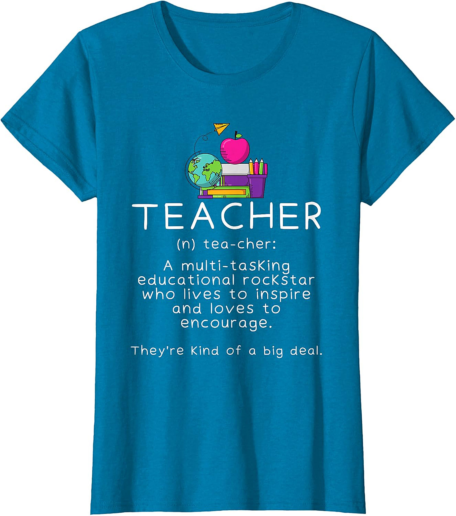 Teacher Definition Black T-Shirt | Educational Rockstar Tee