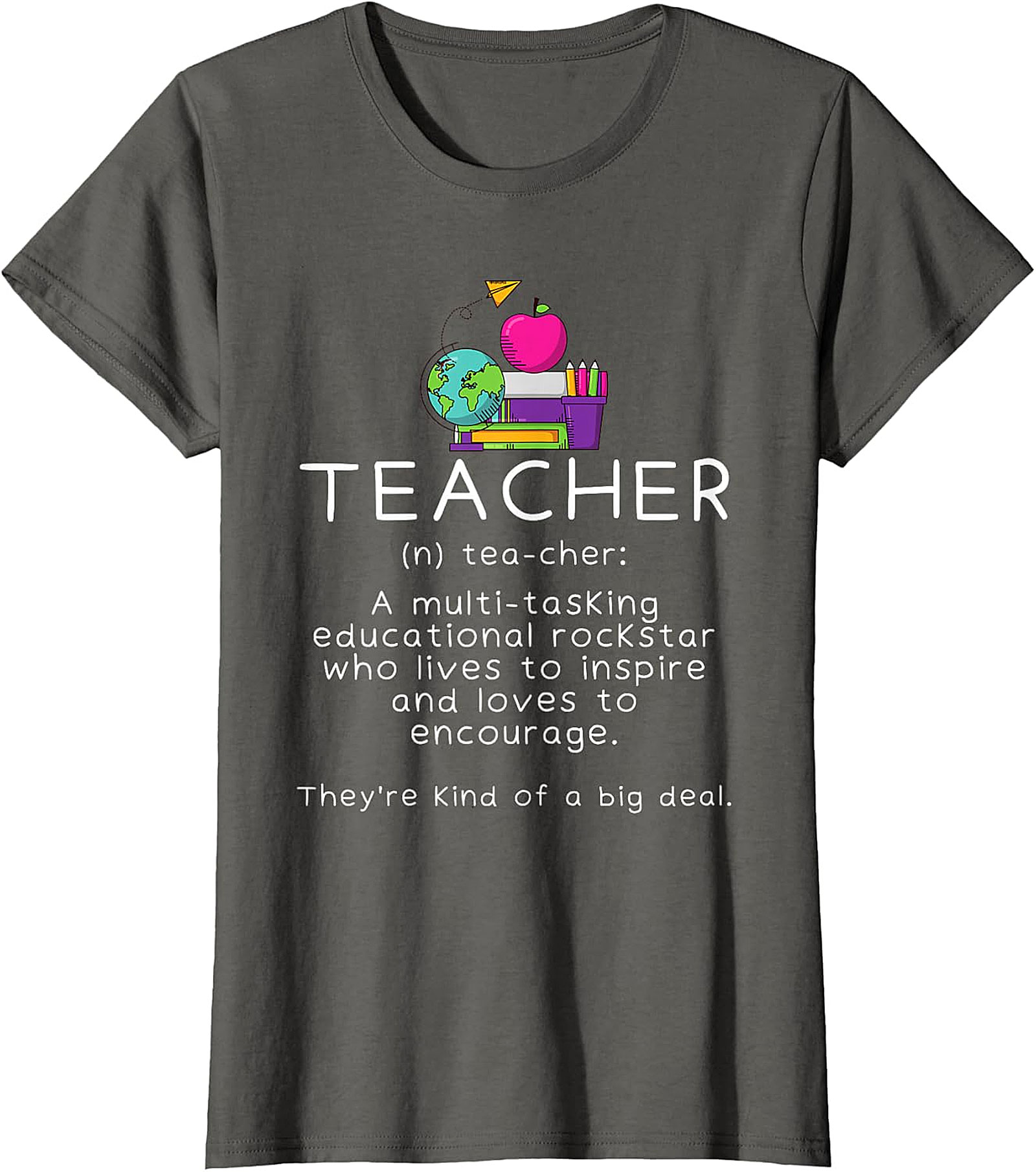 Teacher Definition Black T-Shirt | Educational Rockstar Tee