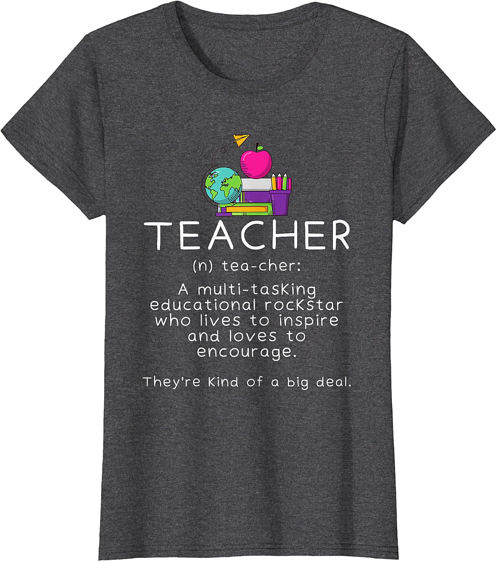 Teacher Definition Black T-Shirt | Educational Rockstar Tee