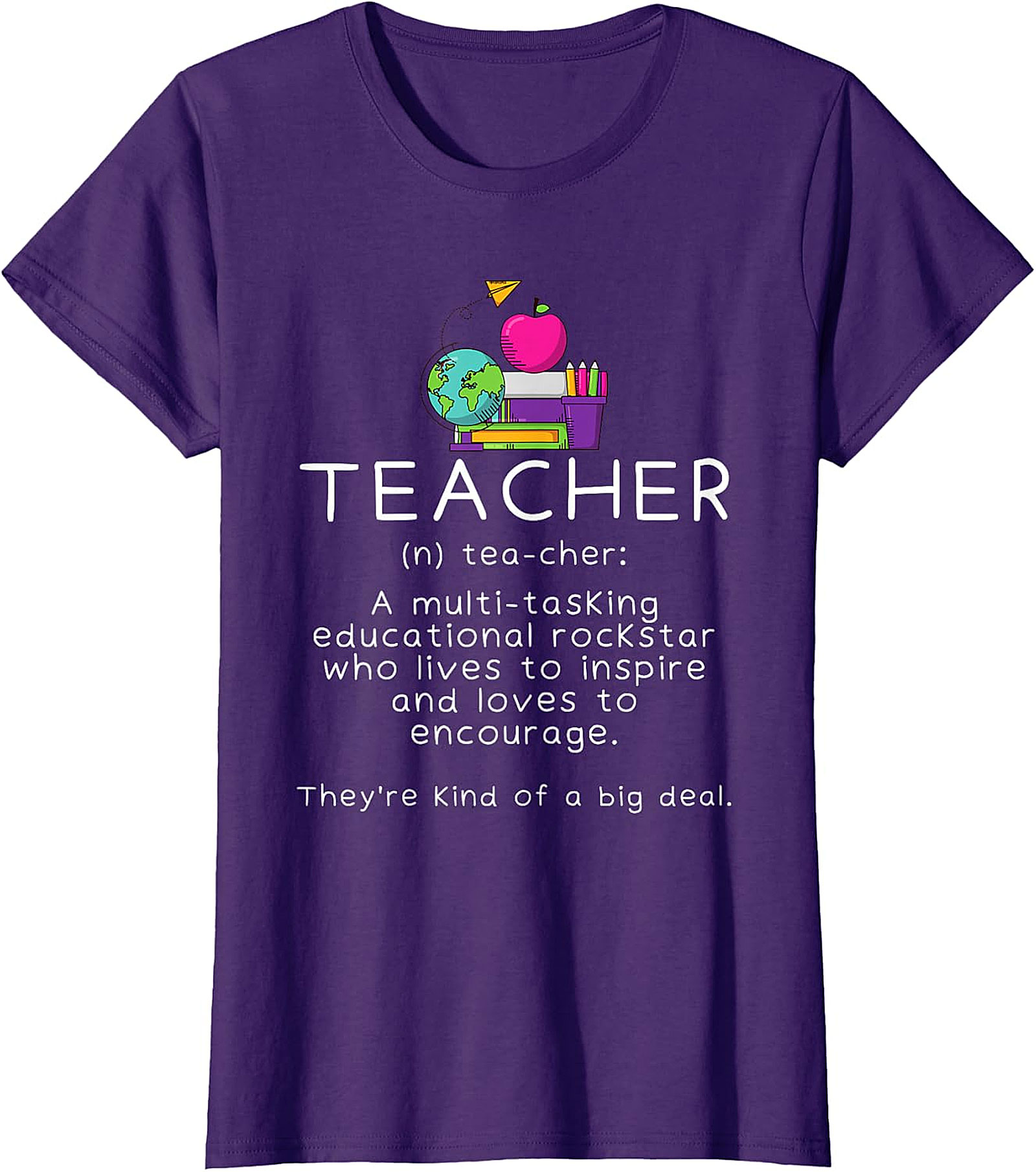 Teacher Definition Black T-Shirt | Educational Rockstar Tee