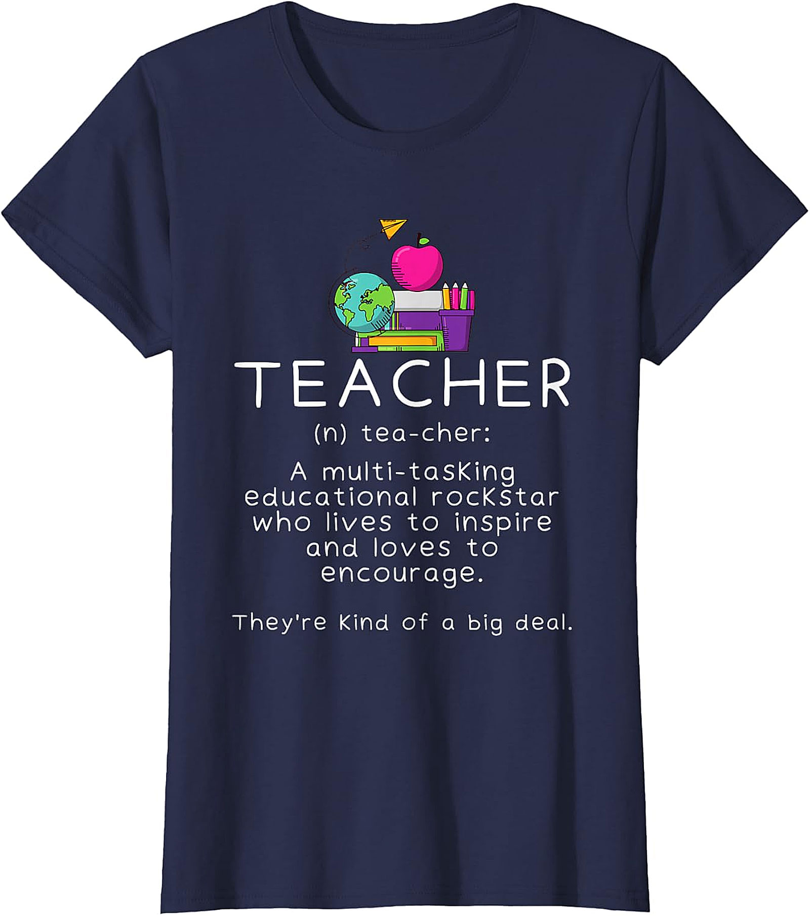 Teacher Definition Black T-Shirt | Educational Rockstar Tee