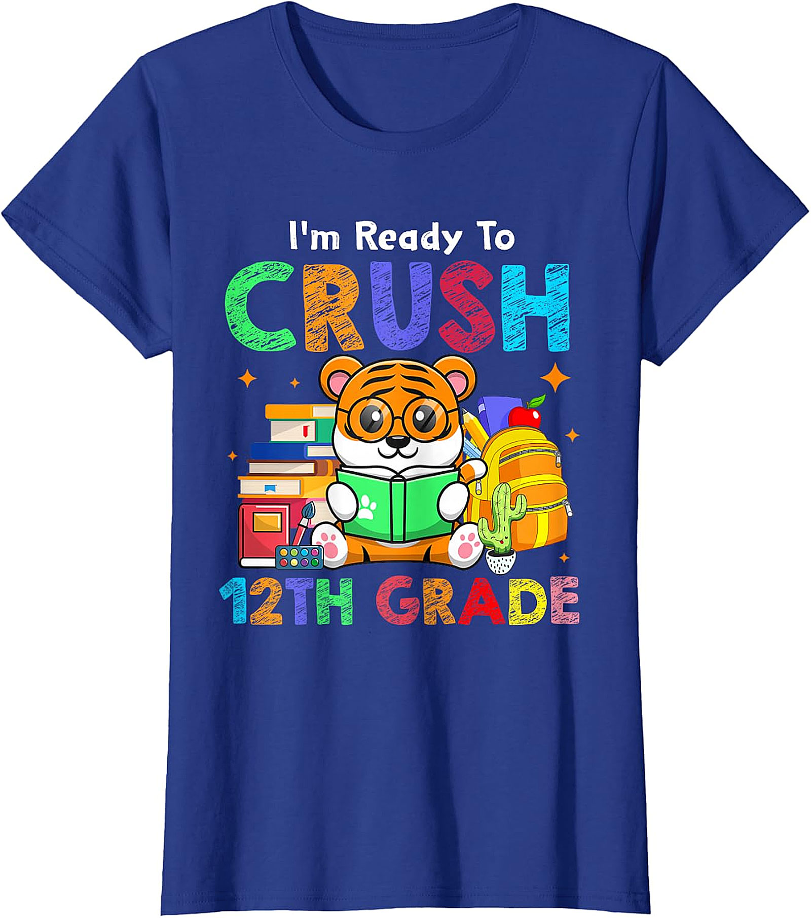 Crush 12th Grade Tiger Tee | Back to School Senior Shirt