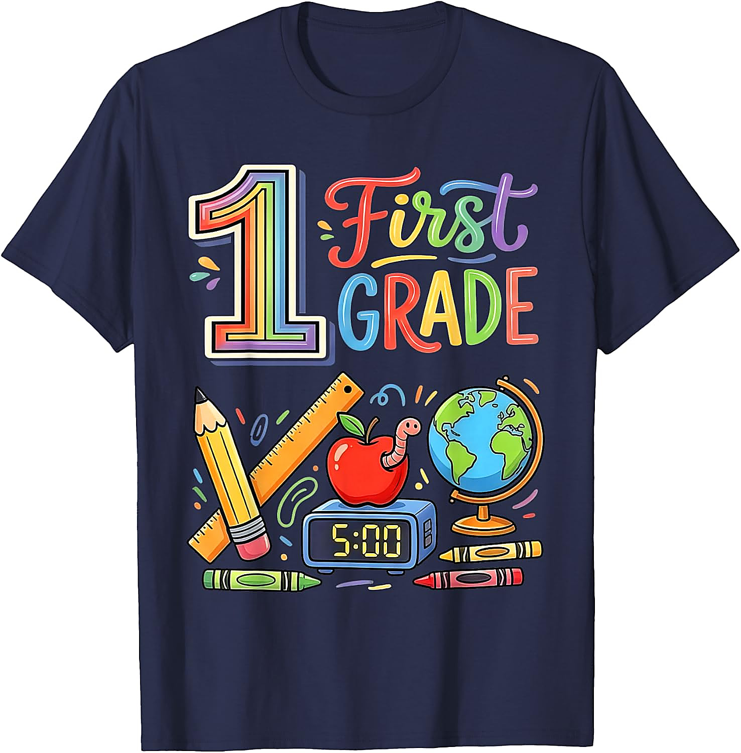 1st Grade Teacher Back to School T-Shirt | Fun First Grade Tee
