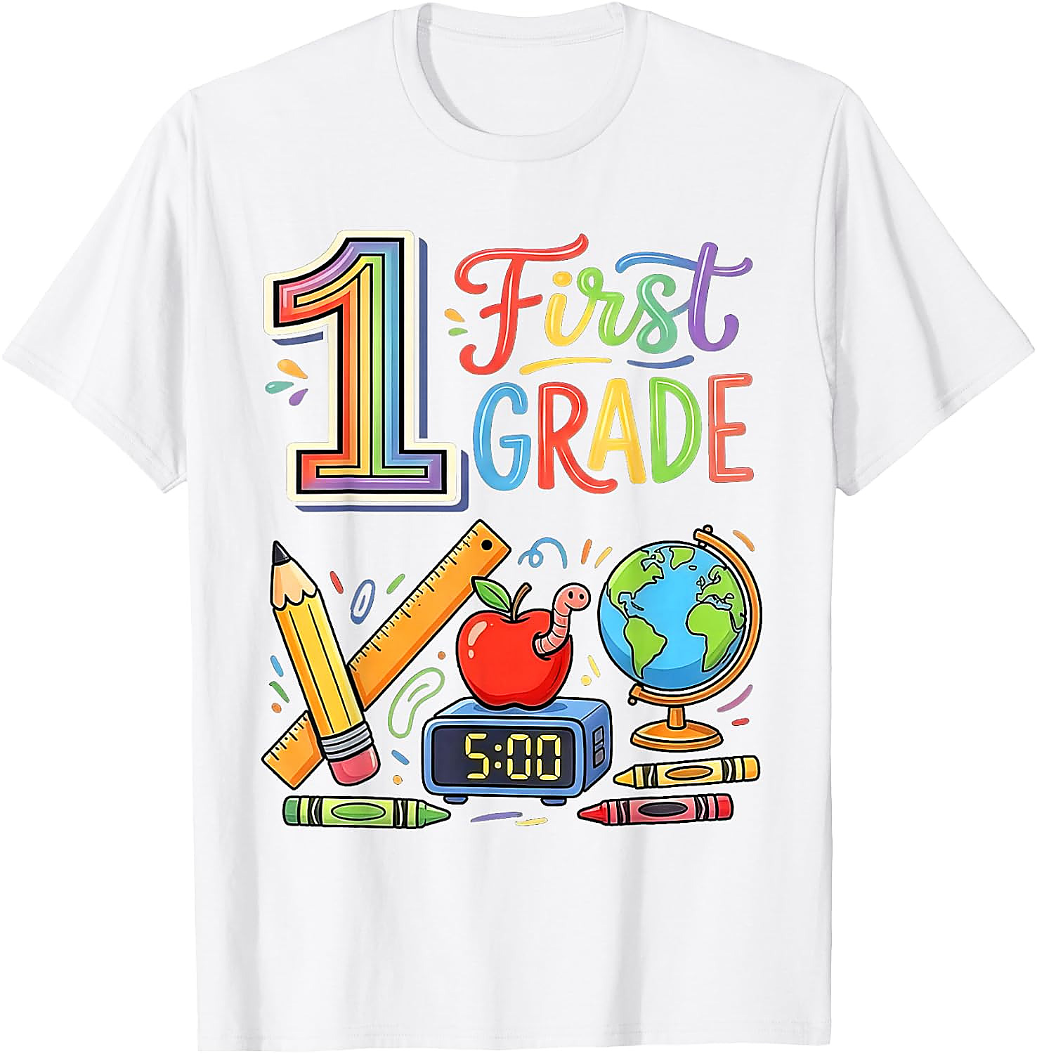 1st Grade Teacher Back to School T-Shirt | Fun First Grade Tee