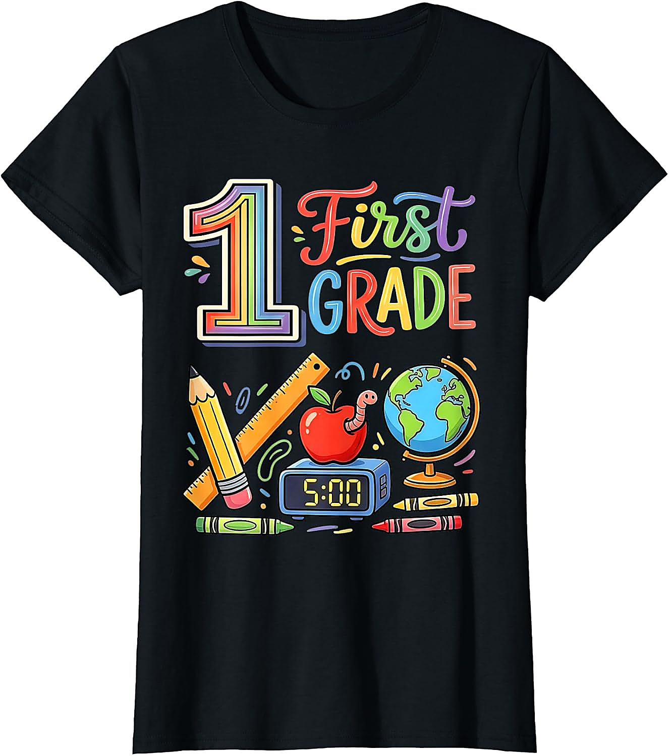 1st Grade Teacher Back to School T-Shirt | Fun First Grade Tee