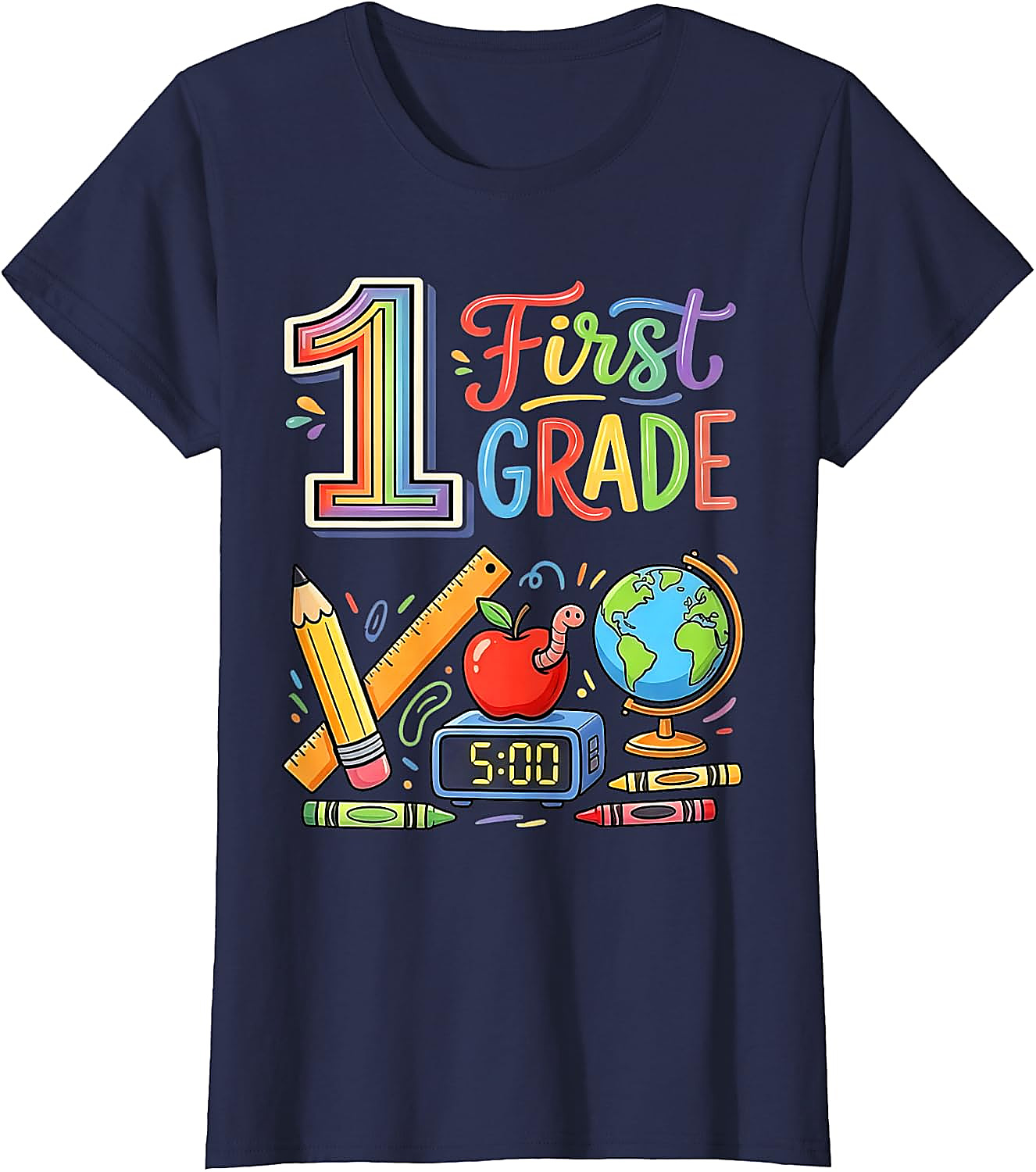 1st Grade Teacher Back to School T-Shirt | Fun First Grade Tee