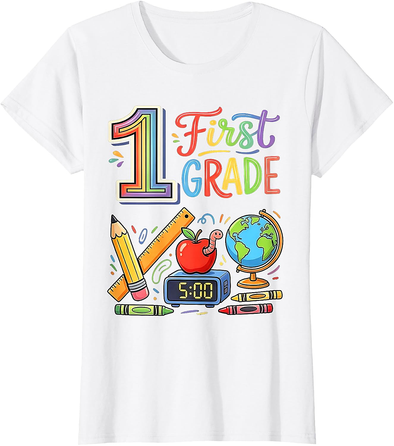 1st Grade Teacher Back to School T-Shirt | Fun First Grade Tee