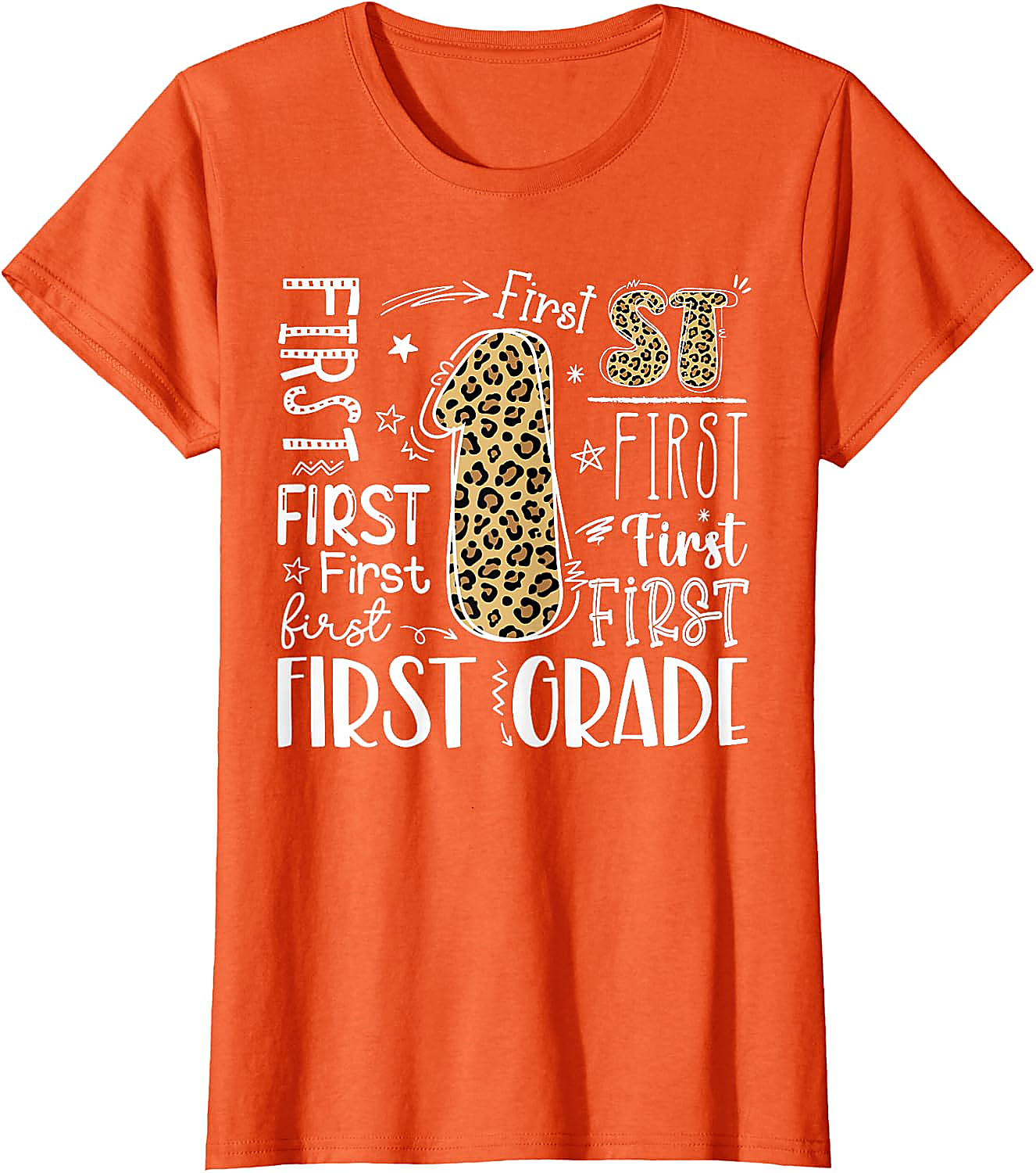 First Grade Leopard Shirt | Back to School T-Shirt for Kids