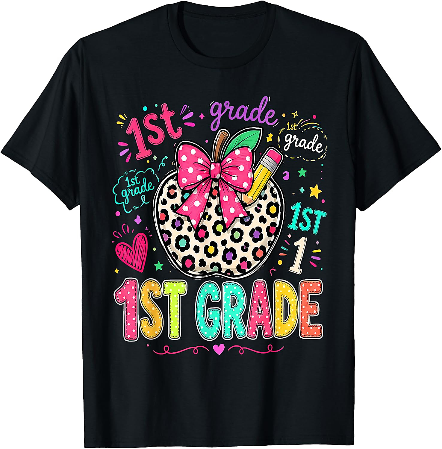 1st Grade Back to School T-Shirt | First Day Outfit Tee
