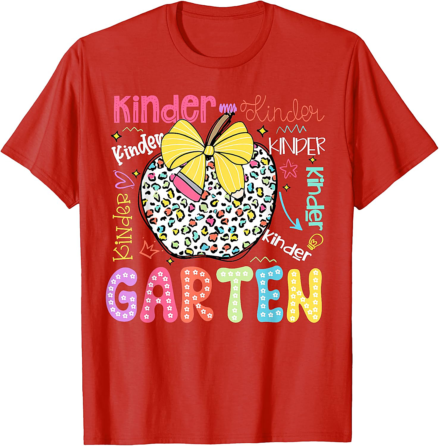 Kindergarten Apple T-Shirt | First Day of School Tee