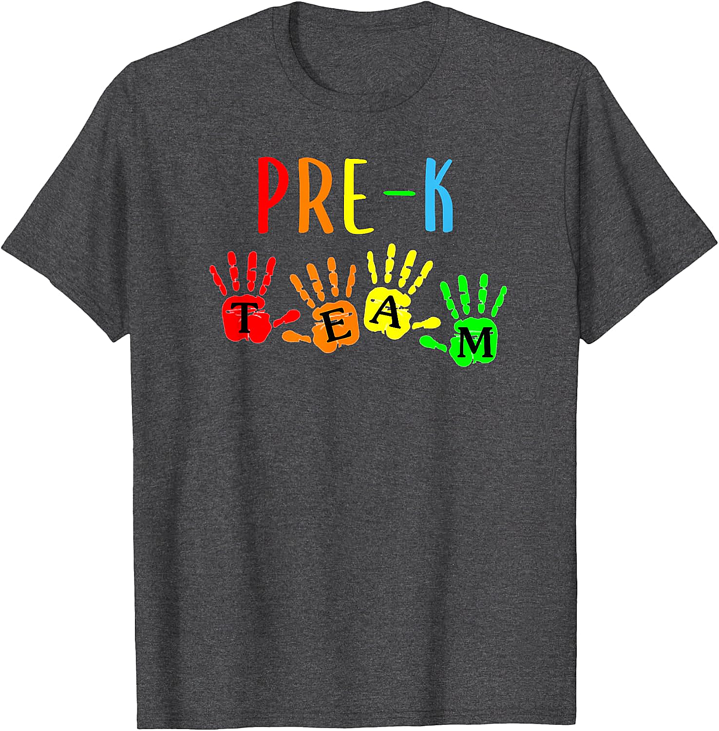 Pre-K Teacher Team Handprints T-Shirt - Back To School