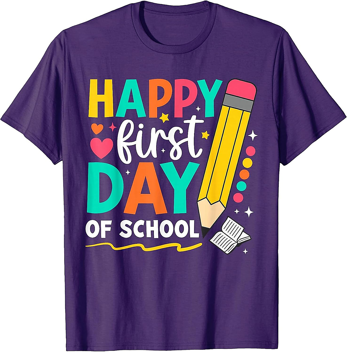 Happy First Day of School T-Shirt | Teacher & Kids Tee
