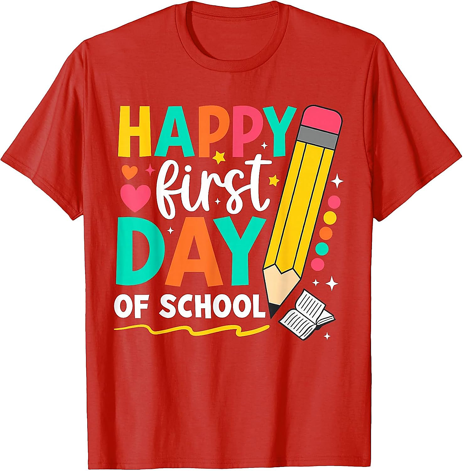 Happy First Day of School T-Shirt | Teacher & Kids Tee