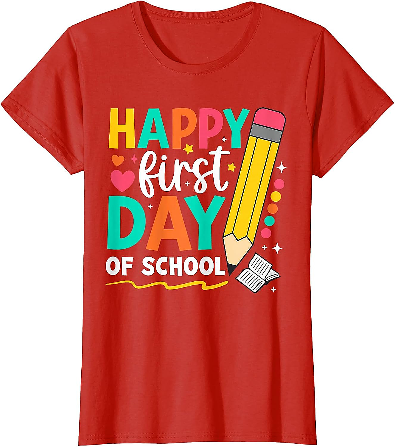 Happy First Day of School T-Shirt | Teacher & Kids Tee