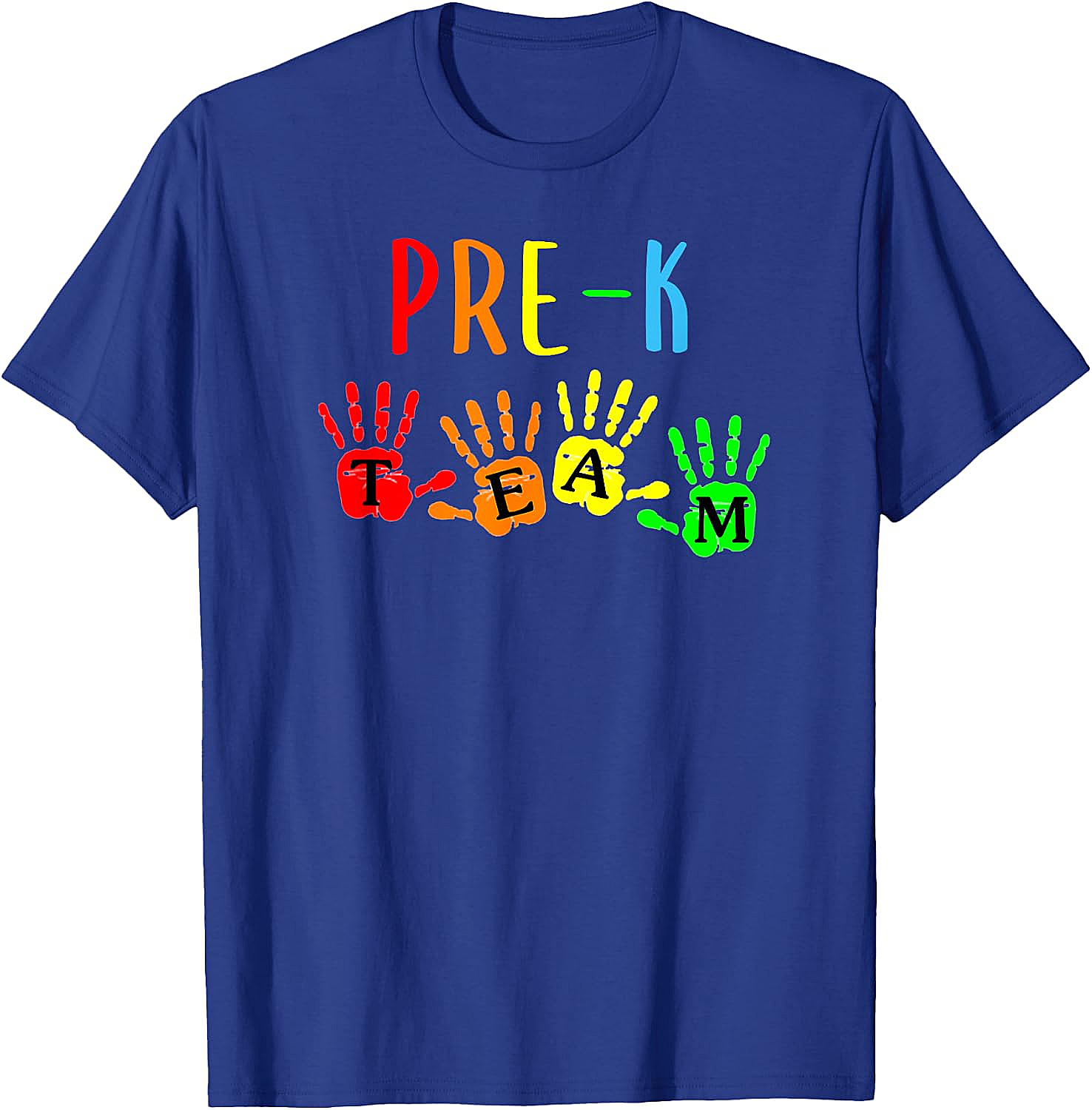 Pre-K Teacher Team Handprints T-Shirt - Back To School