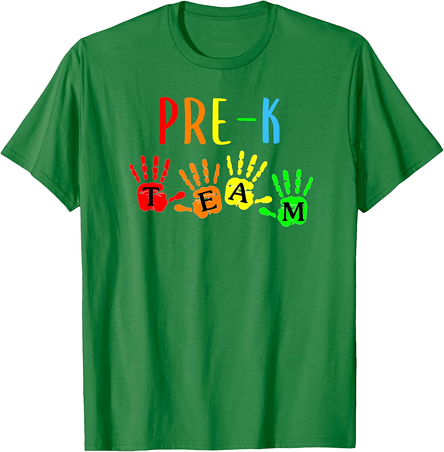 Pre-K Teacher Team Handprints T-Shirt - Back To School
