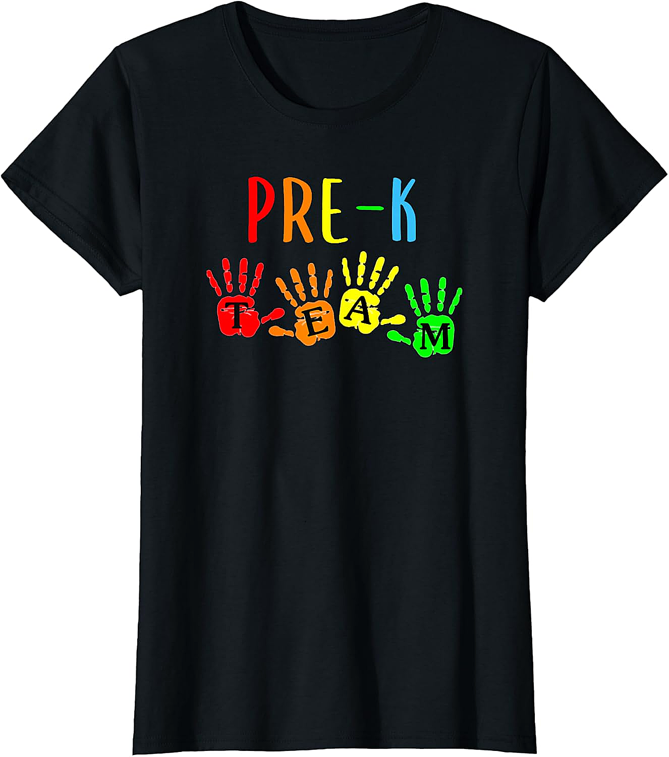 Pre-K Teacher Team Handprints T-Shirt - Back To School