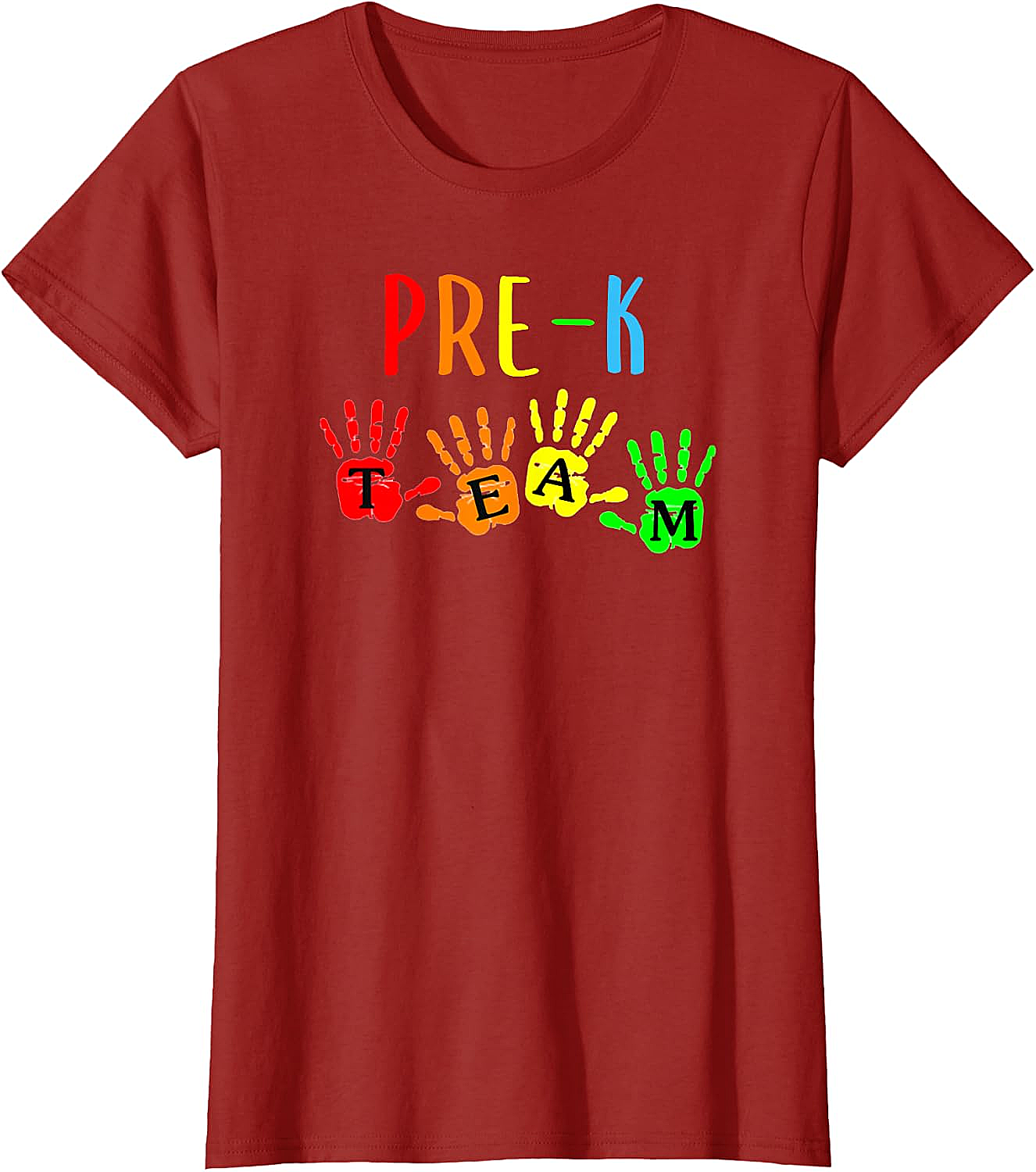 Pre-K Teacher Team Handprints T-Shirt - Back To School