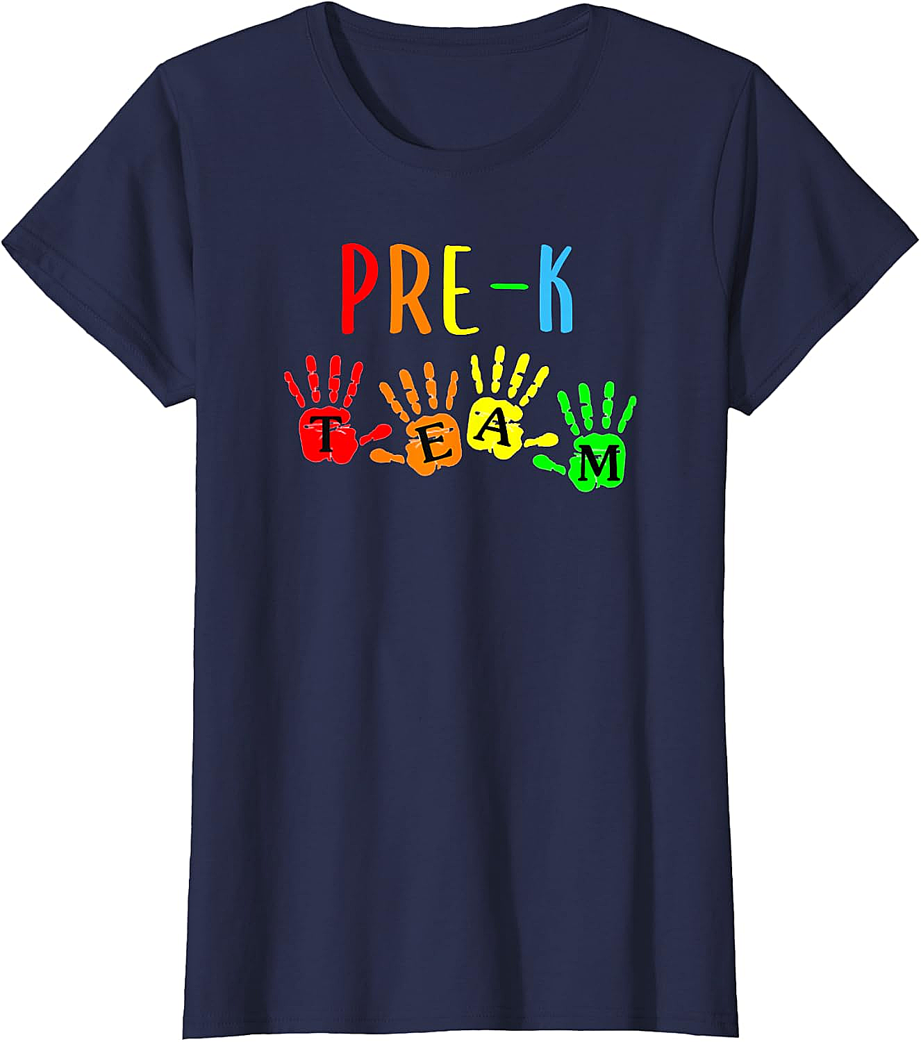 Pre-K Teacher Team Handprints T-Shirt - Back To School