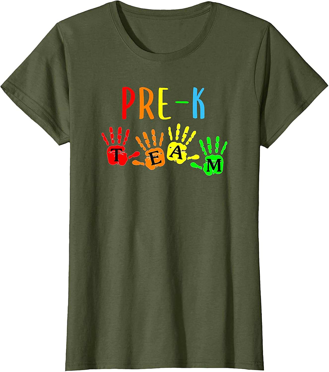 Pre-K Teacher Team Handprints T-Shirt - Back To School