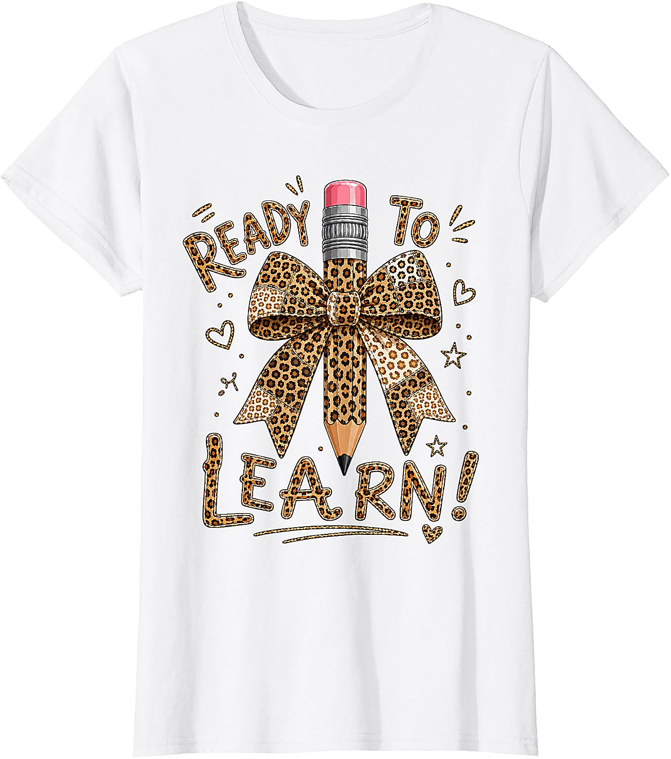  Ready to Learn Pencil Patchwork Bow Tee Back to School