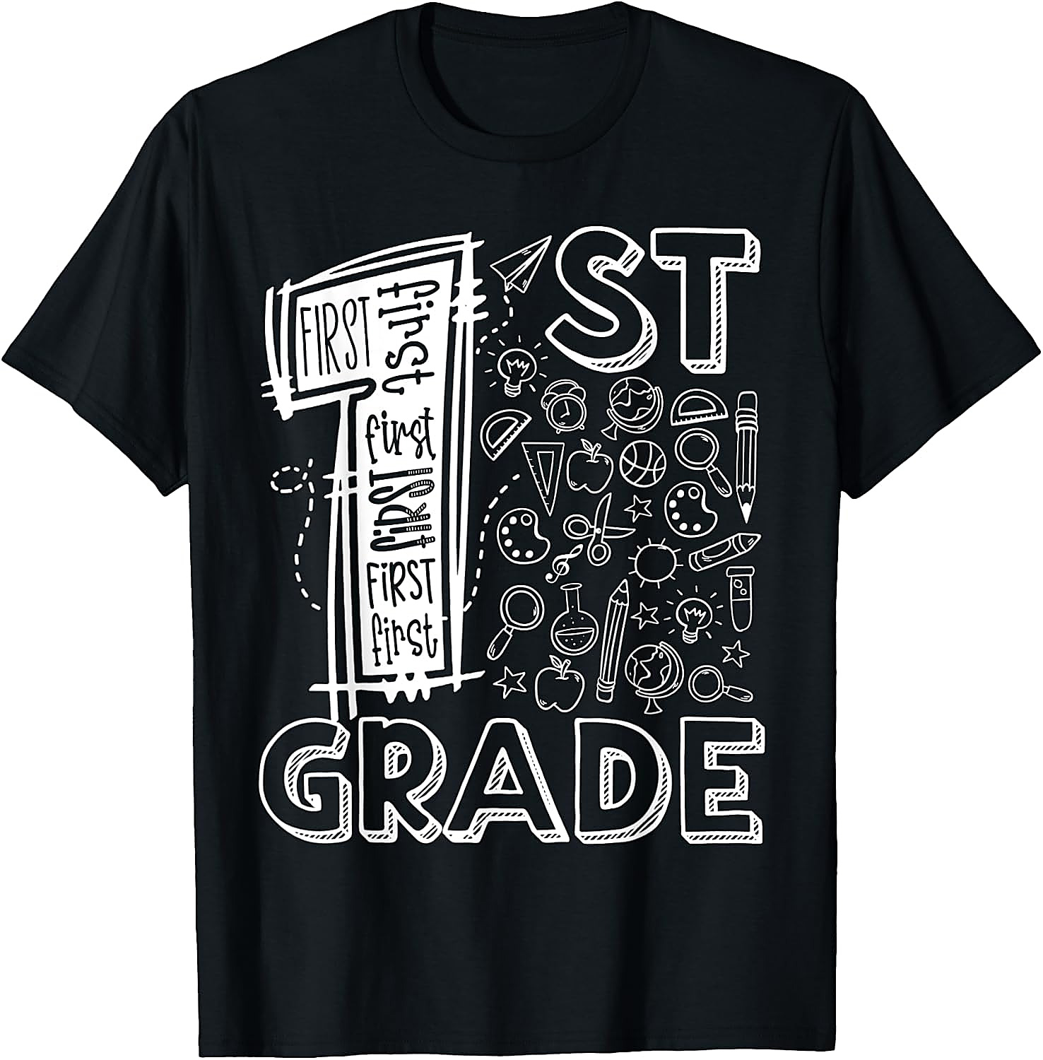 1st Grade Teacher T-Shirt | Back To School Graphic Tee