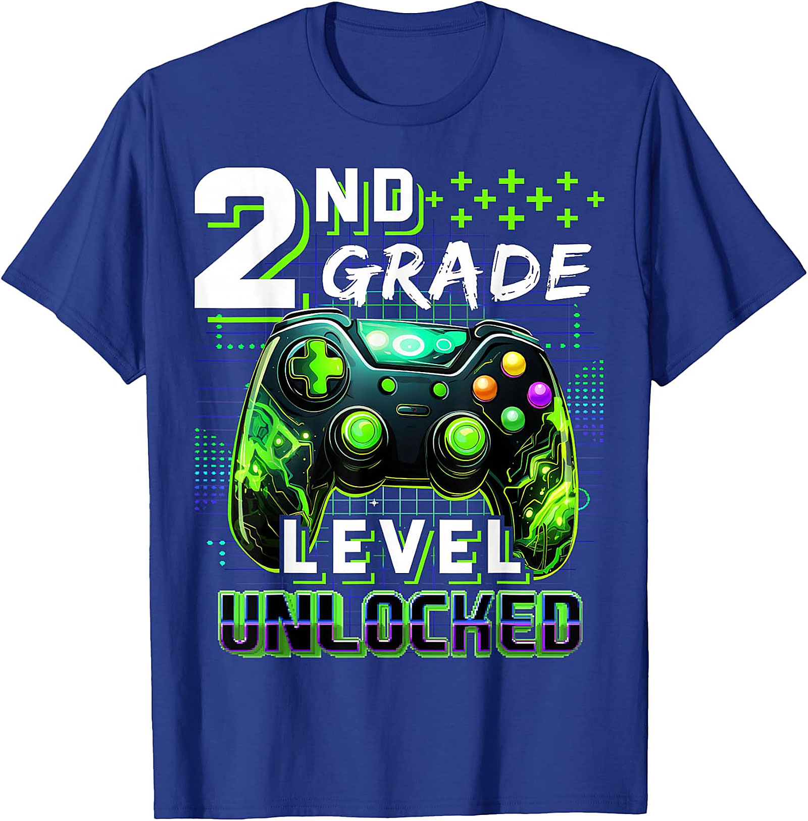 2nd Grade Level Unlocked Gamer T-Shirt - Back to School