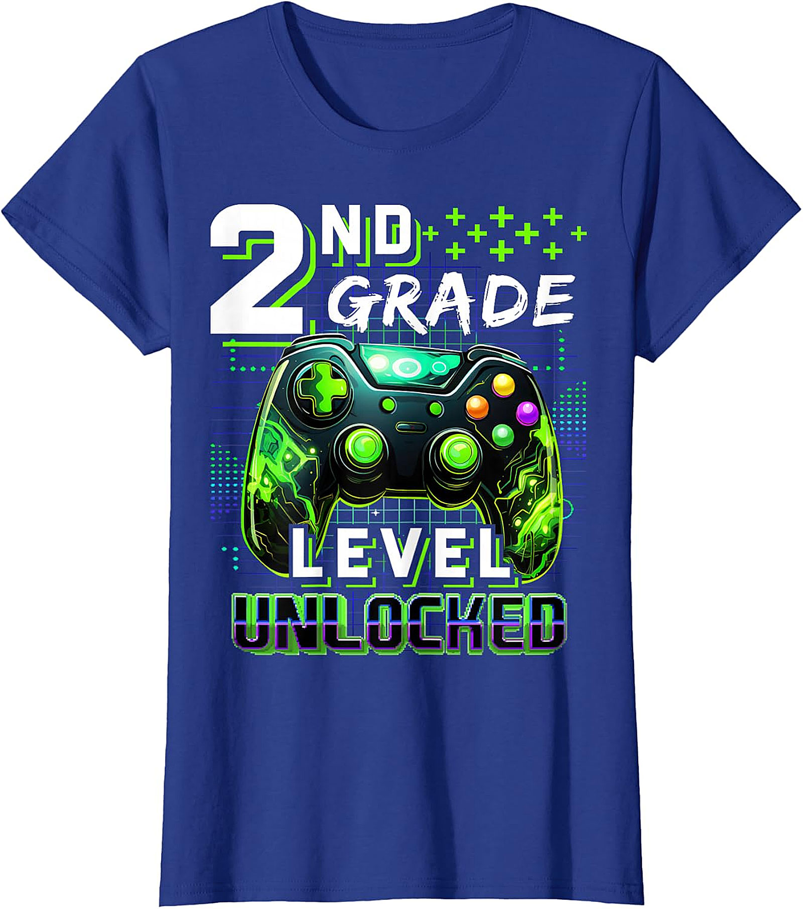 2nd Grade Level Unlocked Gamer T-Shirt - Back to School