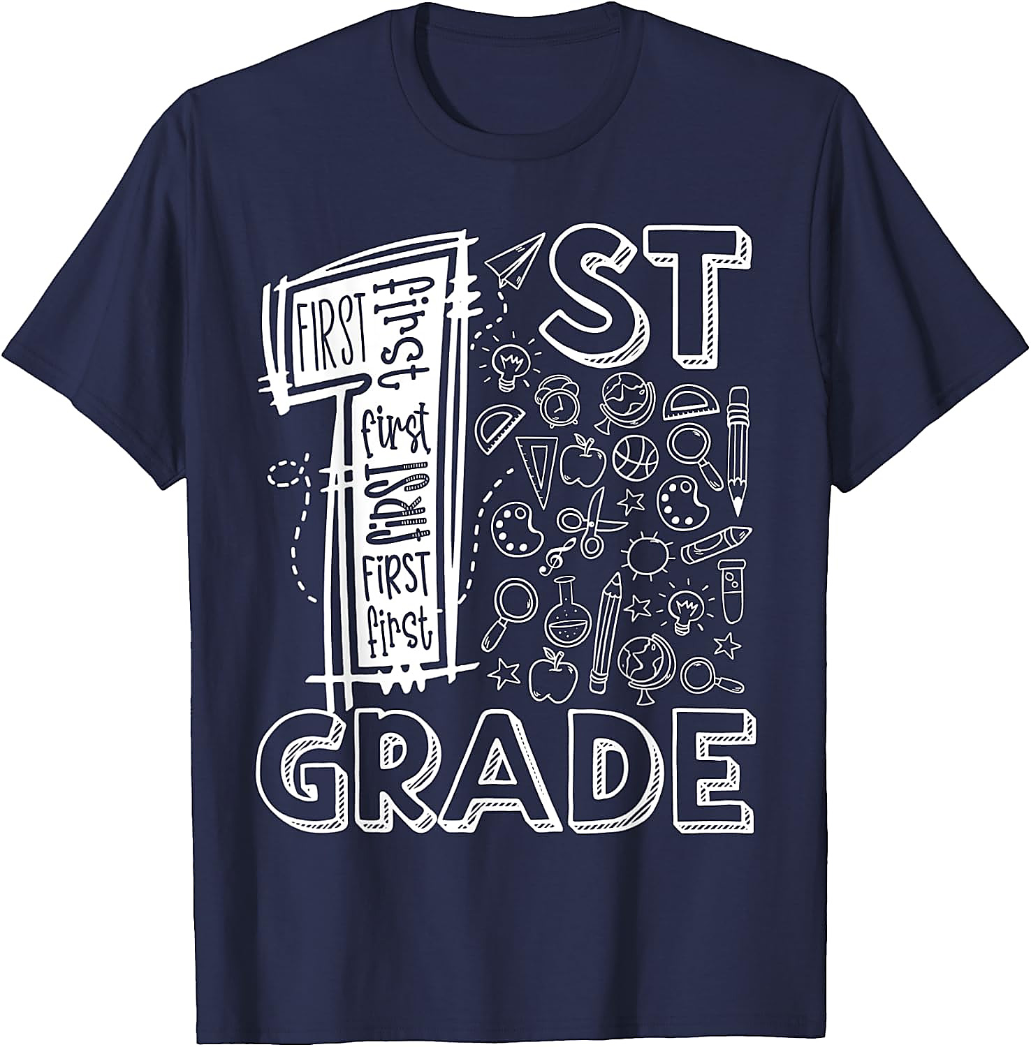 1st Grade Teacher T-Shirt | Back To School Graphic Tee
