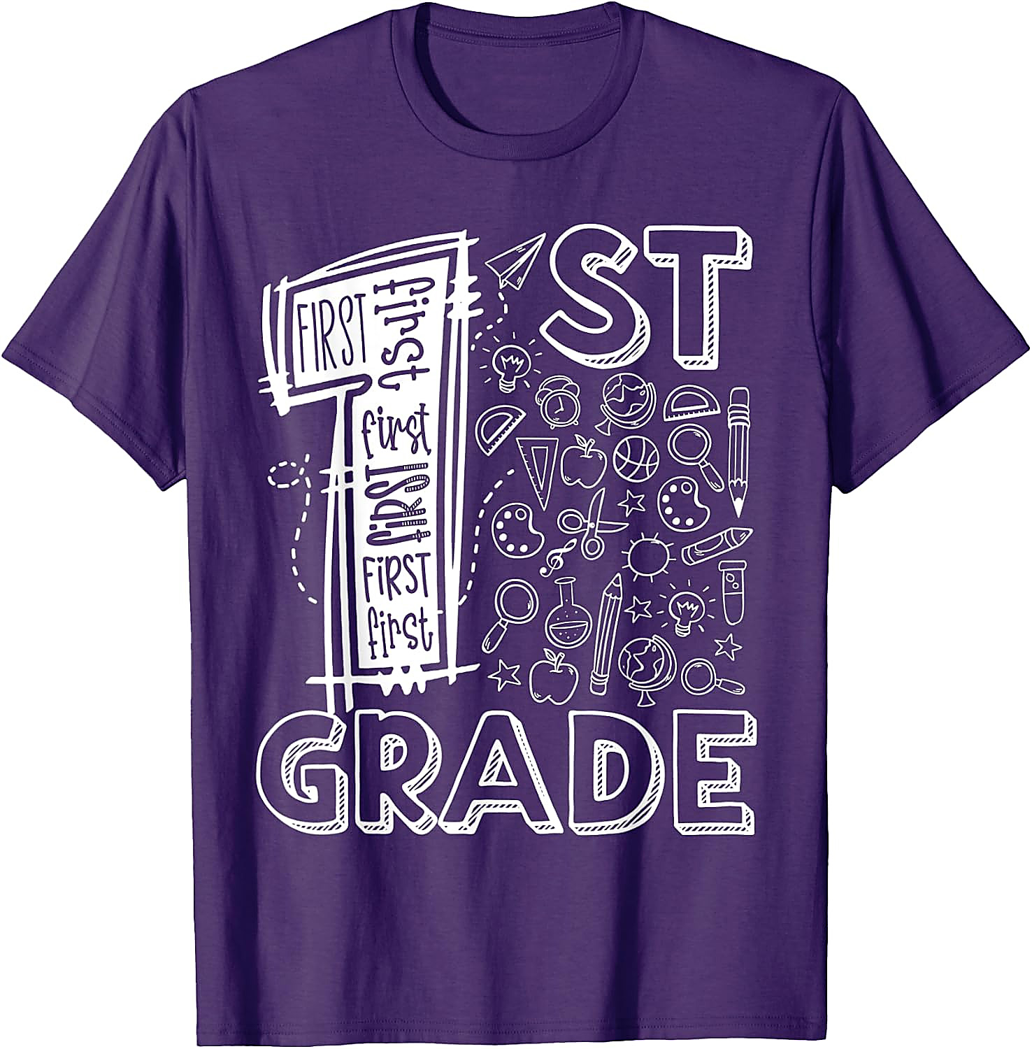 1st Grade Teacher T-Shirt | Back To School Graphic Tee