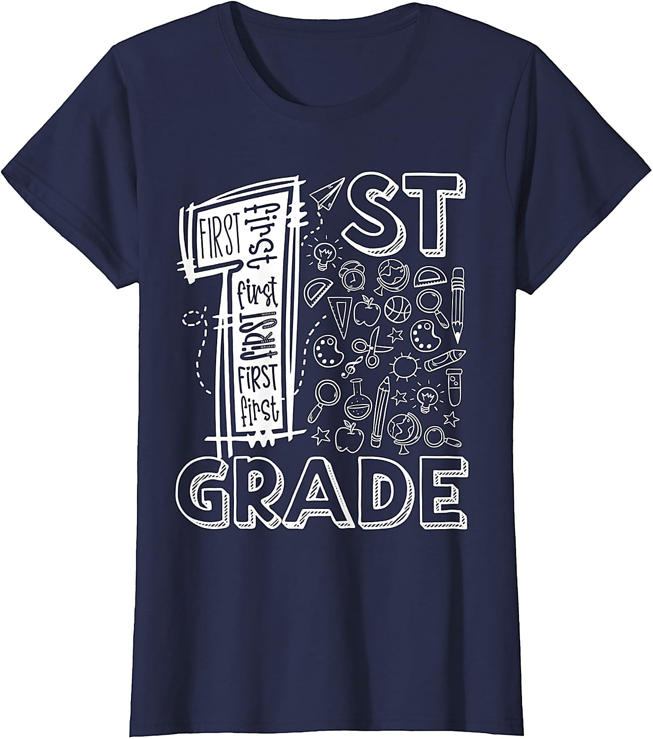 1st Grade Teacher T-Shirt | Back To School Graphic Tee
