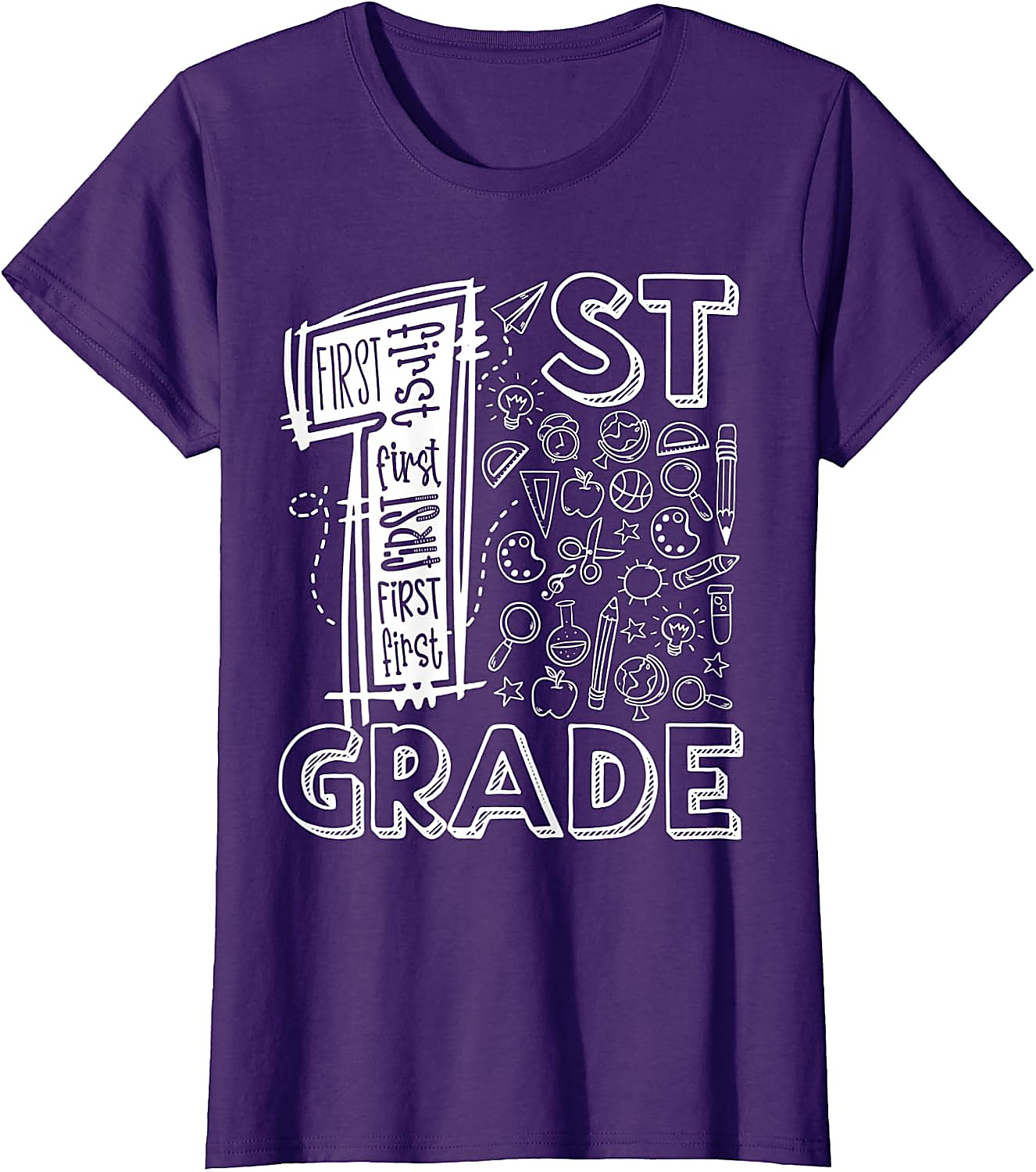 1st Grade Teacher T-Shirt | Back To School Graphic Tee