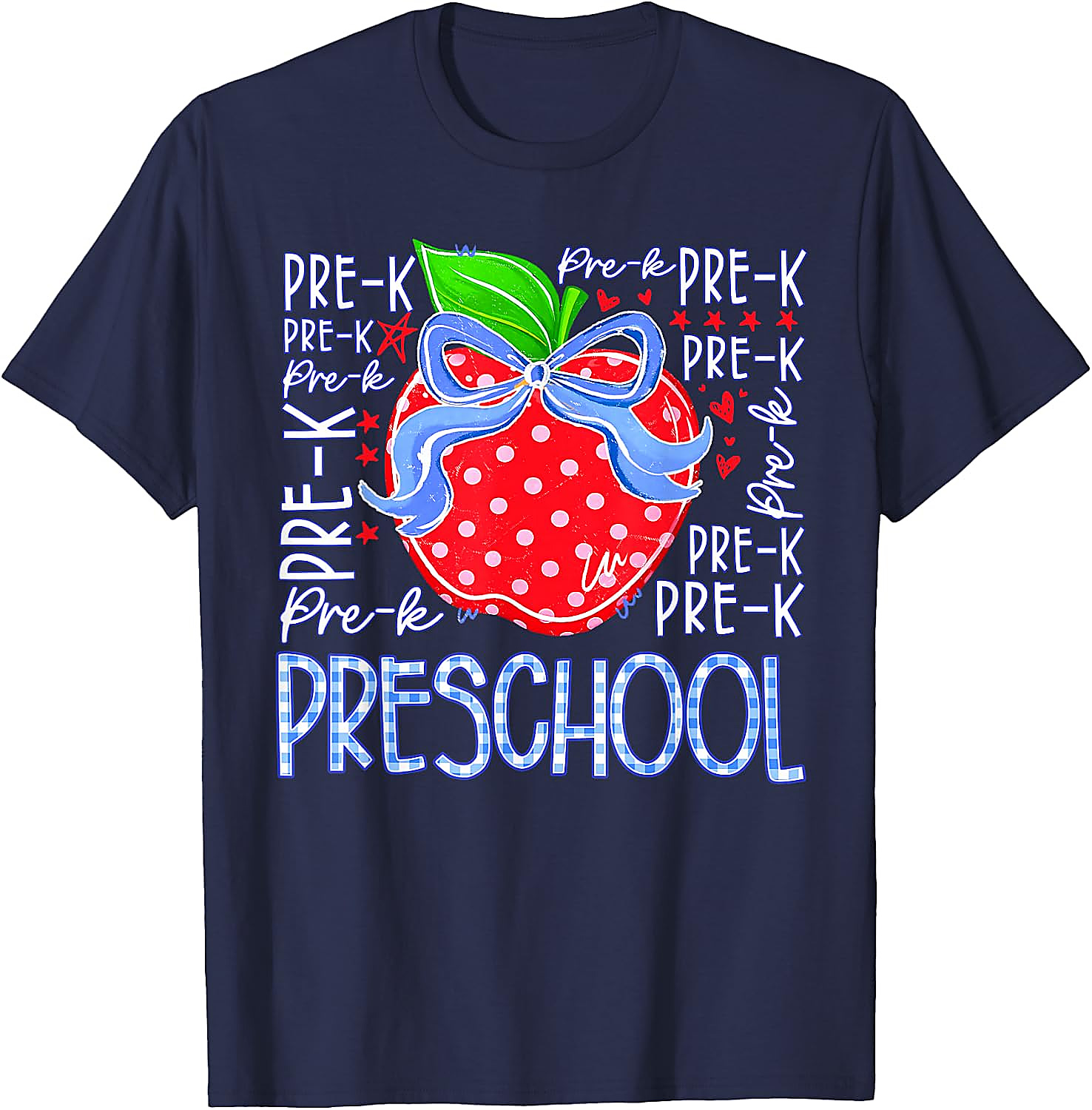 Preschool Pre-K Apple Back to School T-Shirt