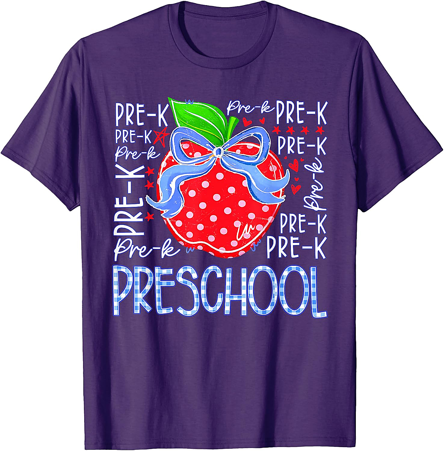Preschool Pre-K Apple Back to School T-Shirt